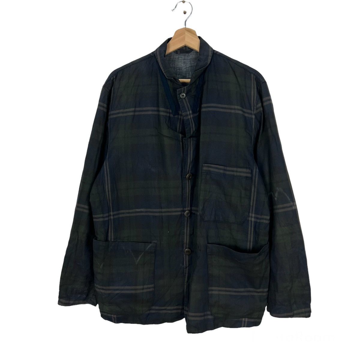 VINTAGE 45RPM TARTAN DESIGN JACKET SAMPLE
