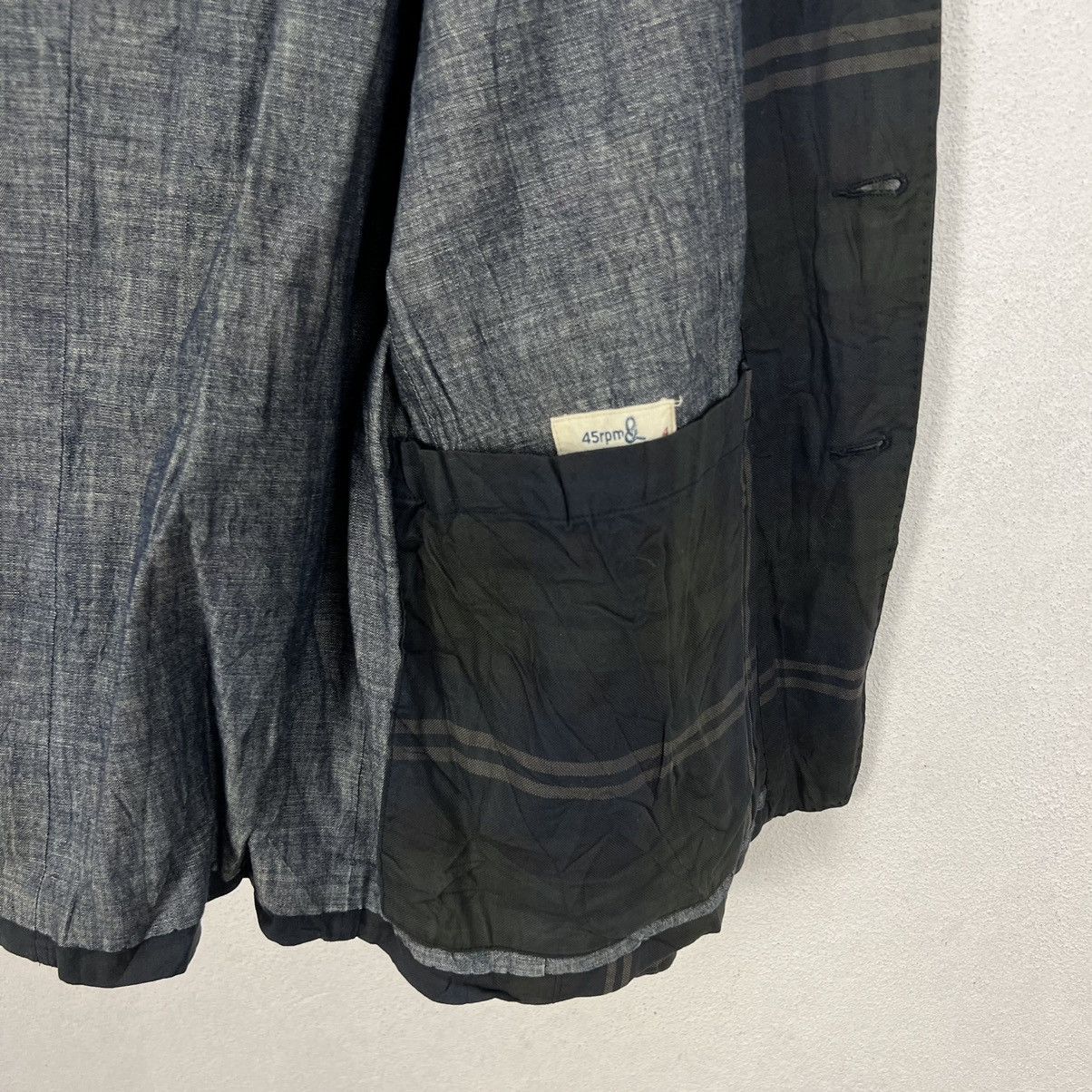 45rpm VINTAGE 45RPM TARTAN DESIGN JACKET SAMPLE Size US M / EU 48-50 / 2 - 11 Thumbnail