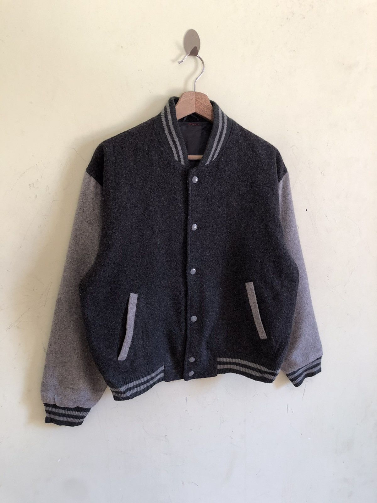 Japanese Brand 🔥VINTAGE WOOL VARSITY BOMBER JACKET Size US M / EU 48-50 / 2 - 4 Thumbnail