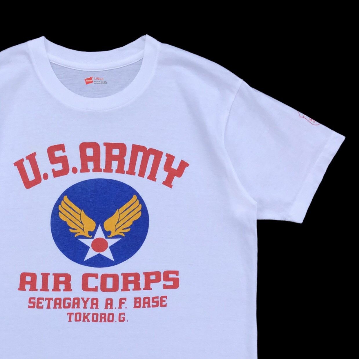 Hanes U.S.ARMY AIR CORPS Setagaya base T-shirt Size US L / EU 52-54 / 3 - 6 Thumbnail