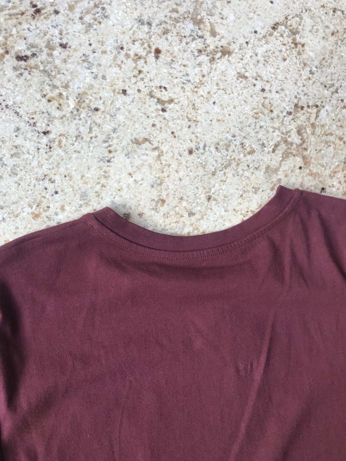 3.1 Phillip Lim Burgundy Contrast Single Cuff Black LS Tee Size US S / EU 44-46 / 1 - 14 Thumbnail