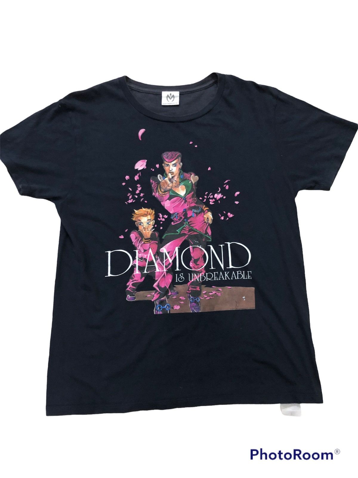 image of Cartoon Network Vintage Diamond Is Unbreakable Manga Series Anime in Black, Men's (Size Large)