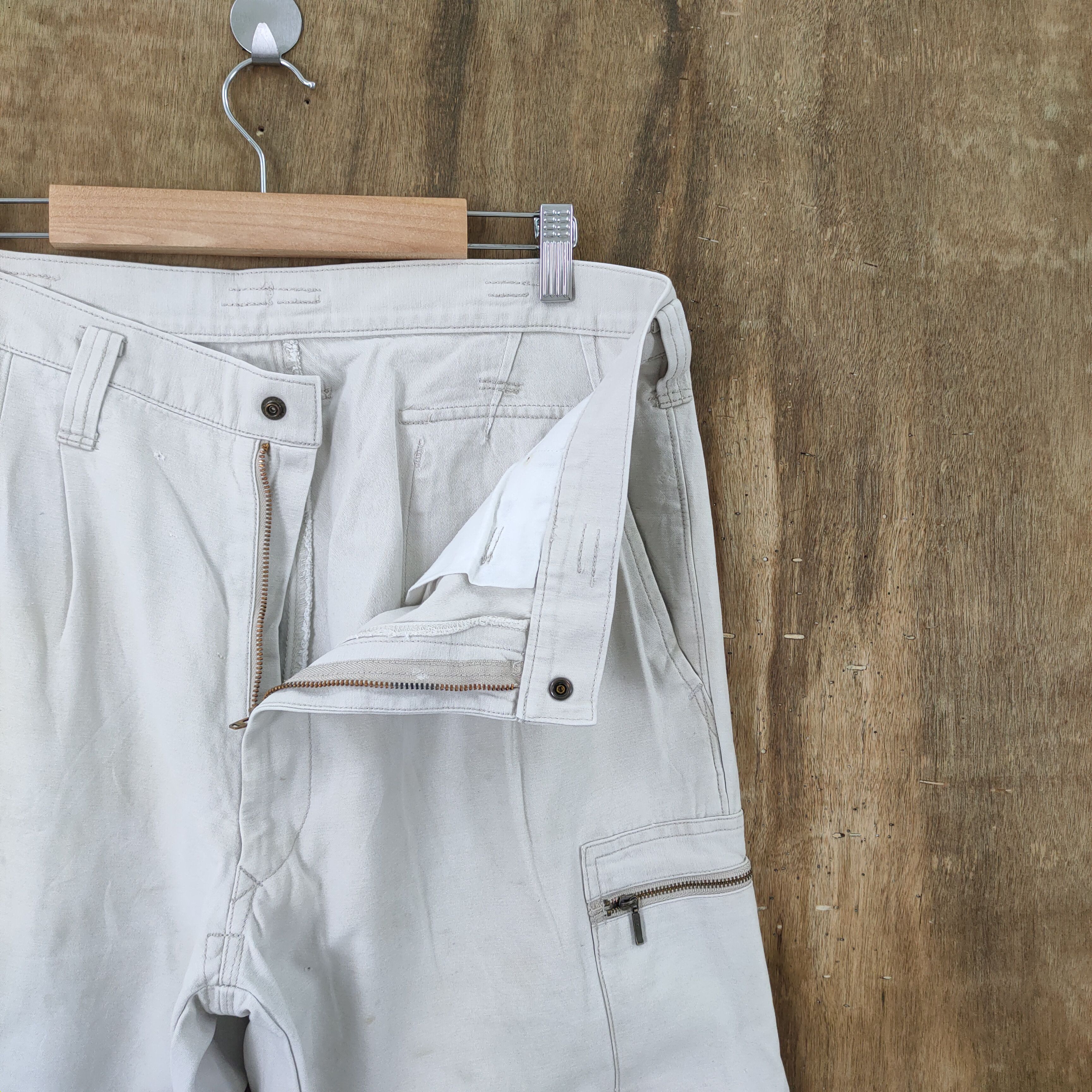 Japanese Brand × StraightFaded × White's Boots TORAICHI FADED WHITE CARGO PANTS Size US 34 / EU 50 - 4 Thumbnail