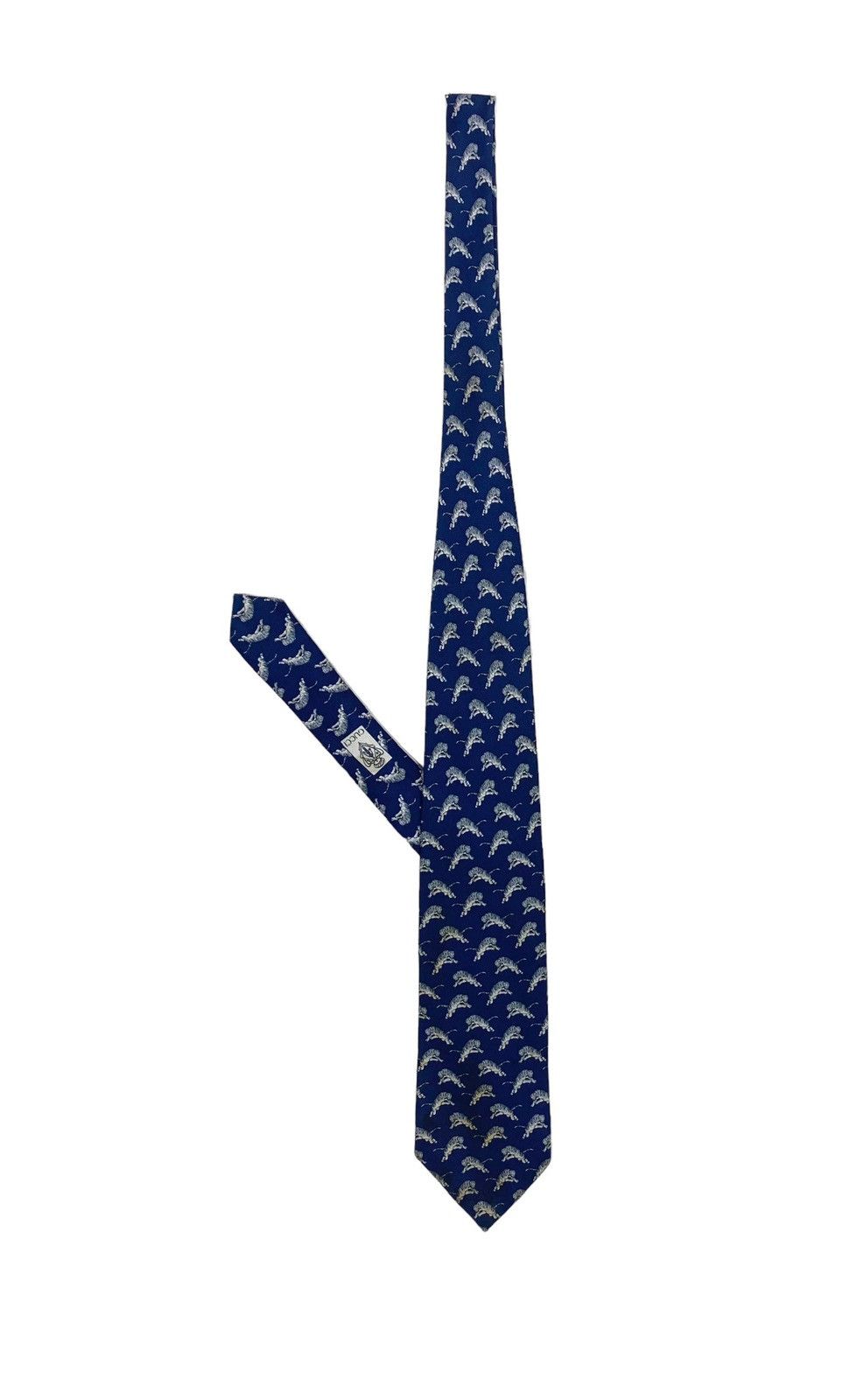 Rare‼️ Vintage Gucci Tiger Classic Silk Neck Tie Made Italy