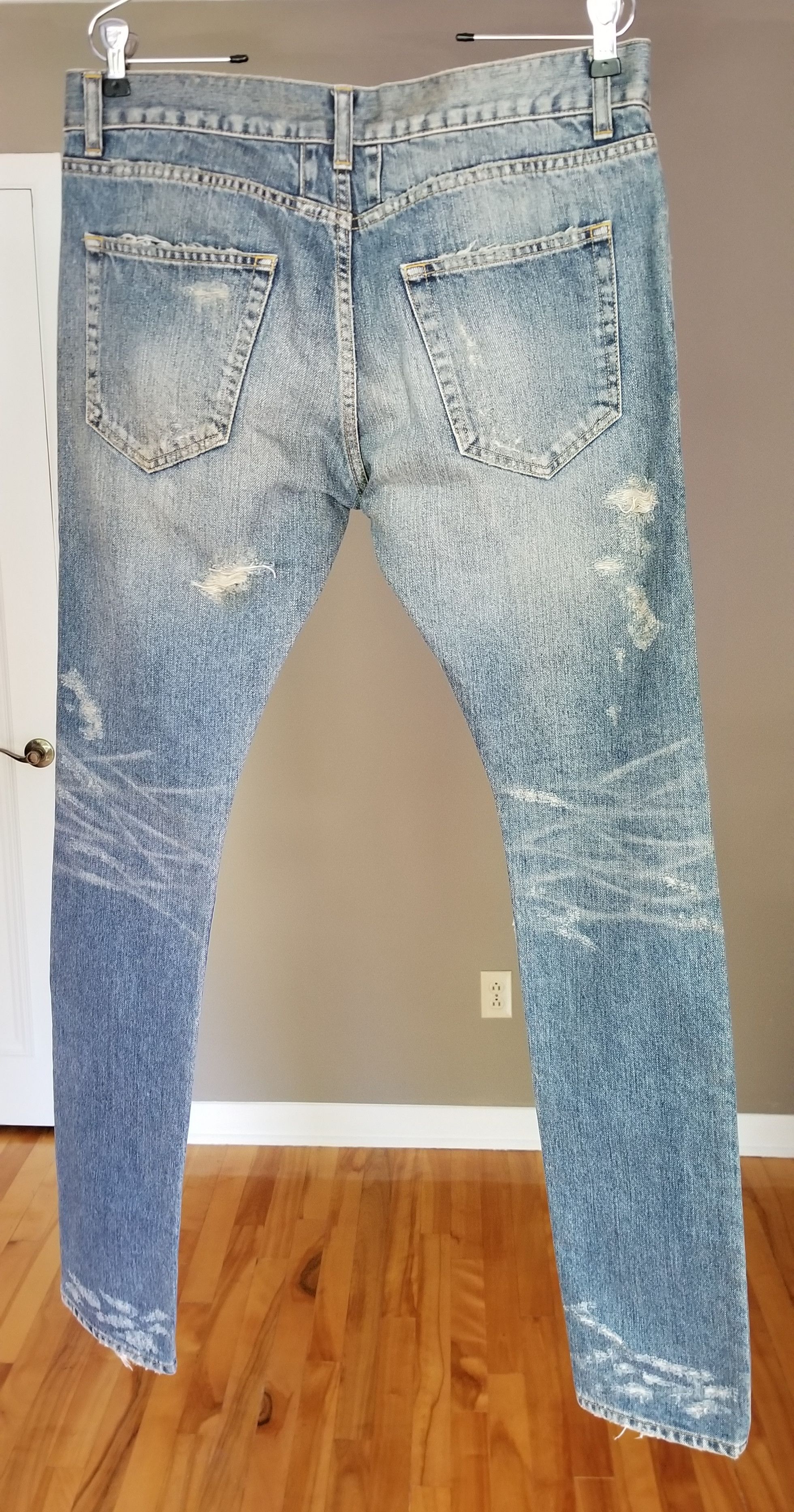 Saint Laurent Paris FW13 Saint Laurent Paris Small Crash Jeans Size US 32 / EU 48 - 2 Thumbnail