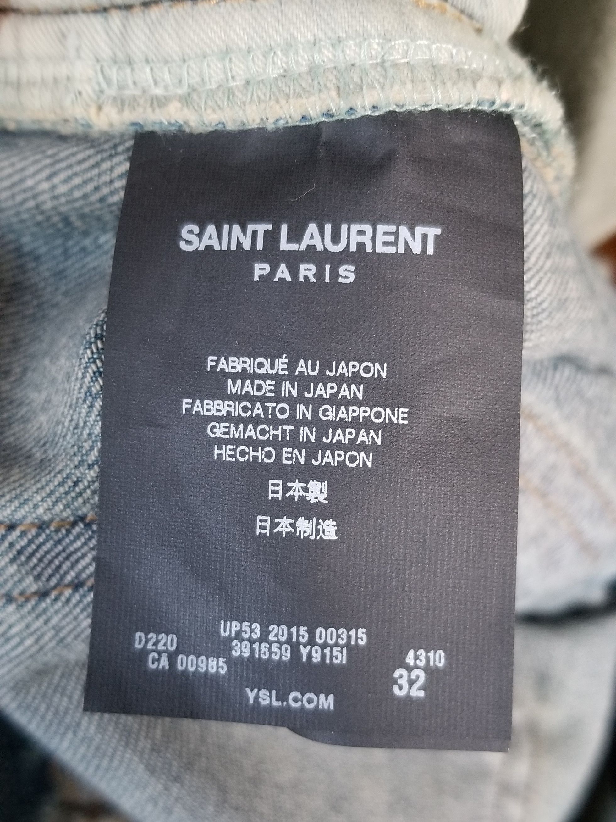 Saint Laurent Paris FW15 Saint Laurent Paris Crash Jeans Size US 32 / EU 48 - 6 Thumbnail