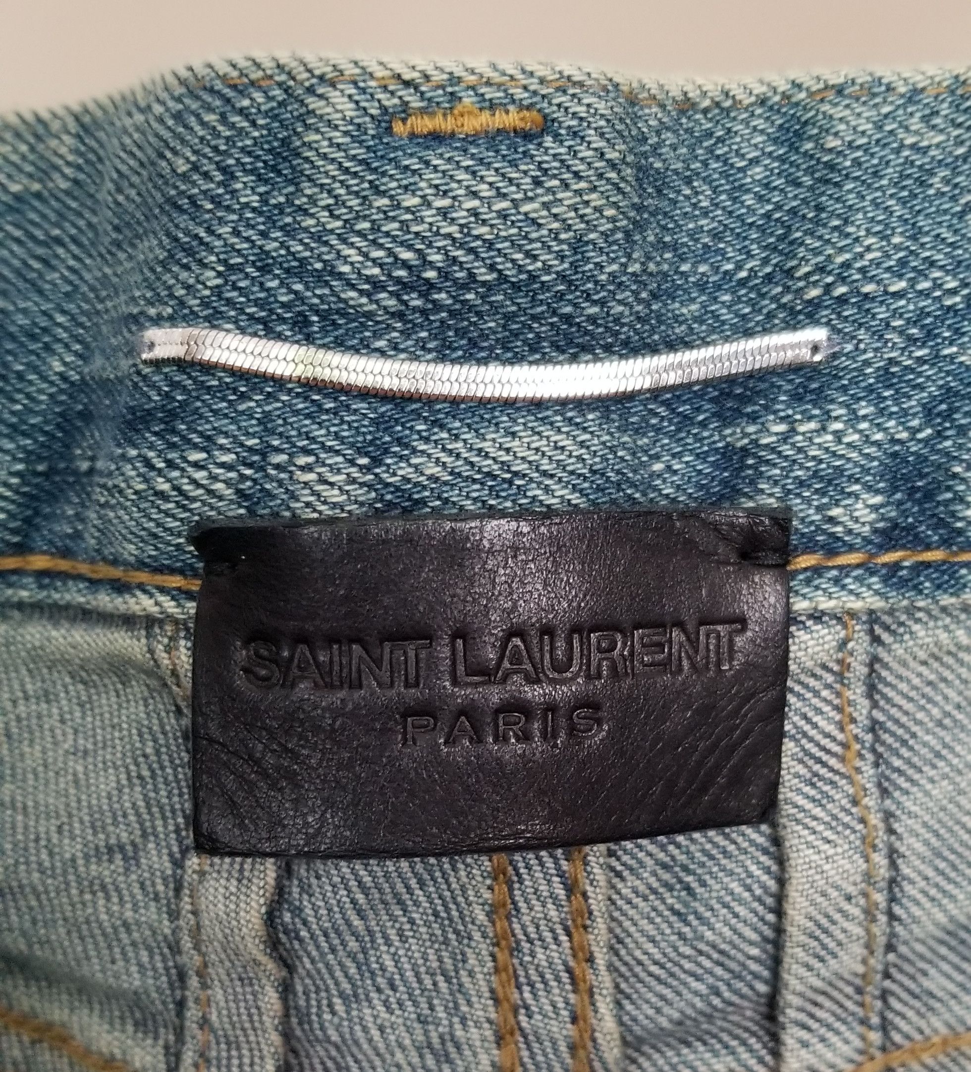 Saint Laurent Paris FW15 Saint Laurent Paris Crash Jeans Size US 32 / EU 48 - 5 Thumbnail