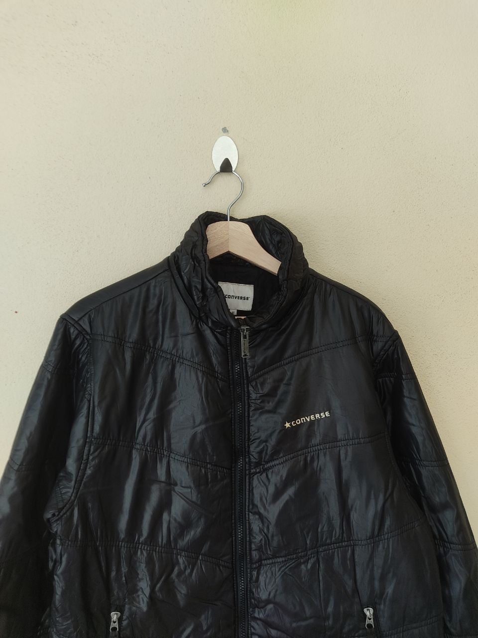 Converse Converse Street Style Black Puffer Jacket Size US M / EU 48-50 / 2 - 2 Thumbnail