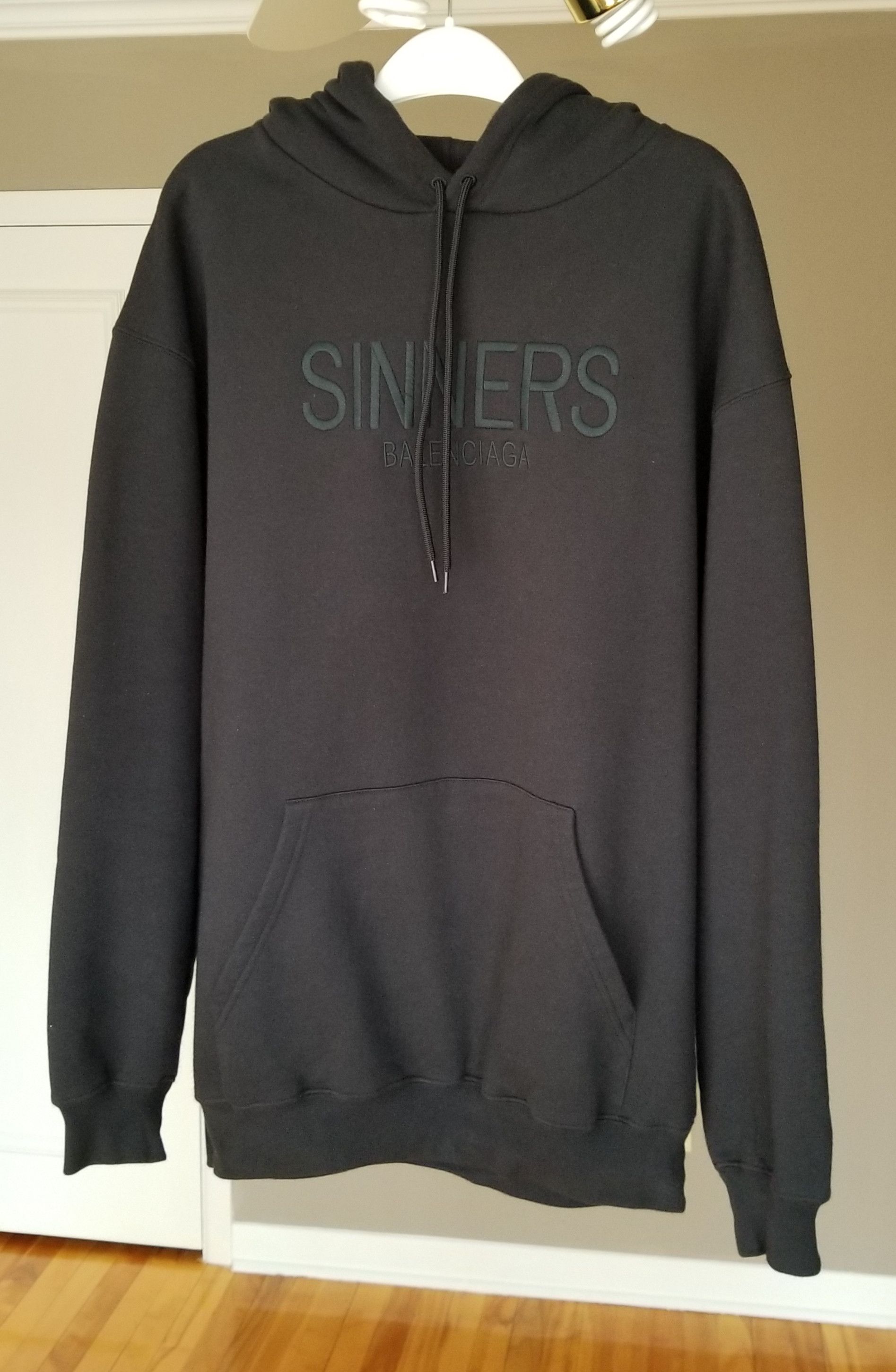 image of Balenciaga Sinners Hoodie in Black, Men's (Size Small)