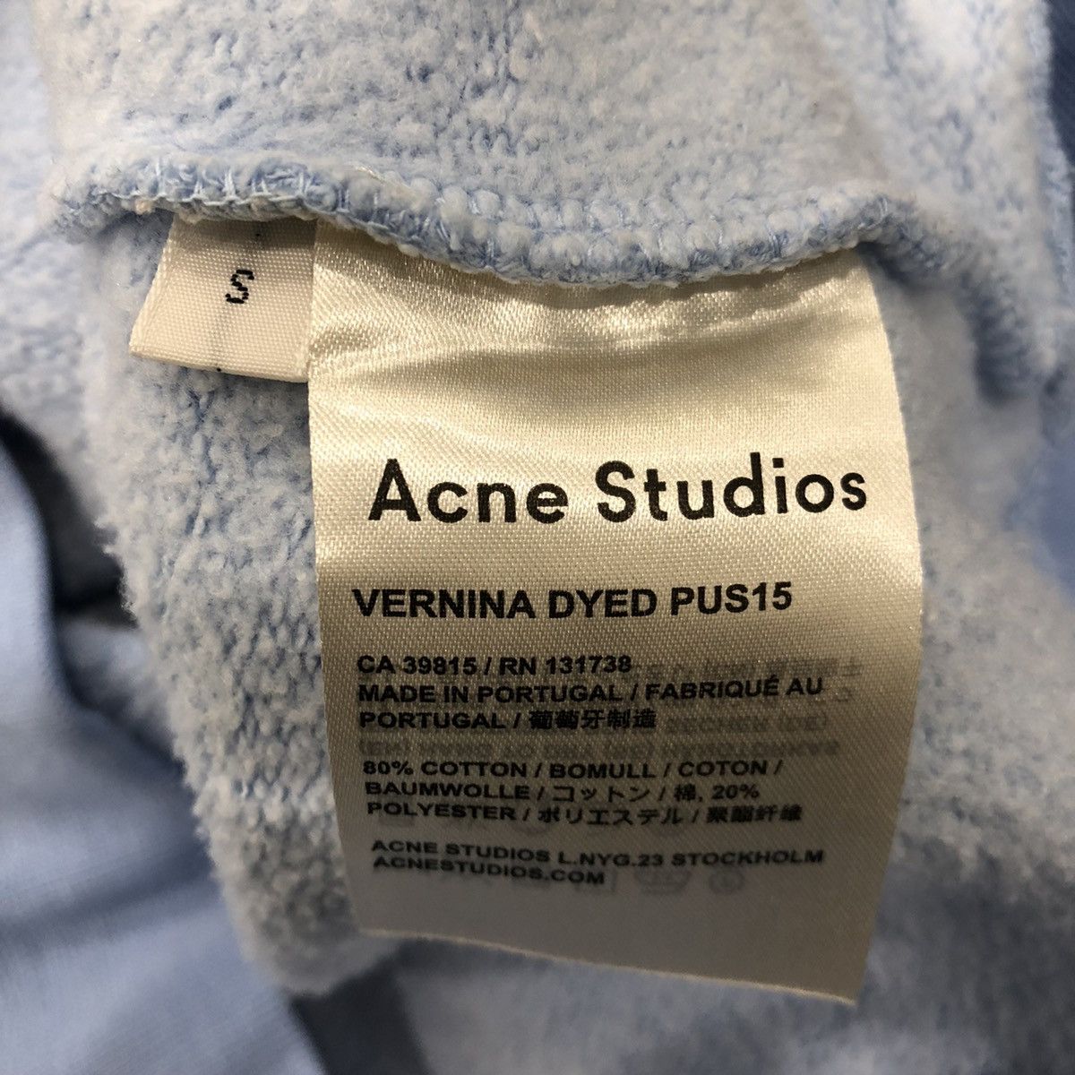 Acne Studios Acne Studios Vernina Dyed PUS15 Sweatshirt Designer Pullover Size US S / EU 44-46 / 1 - 6 Thumbnail
