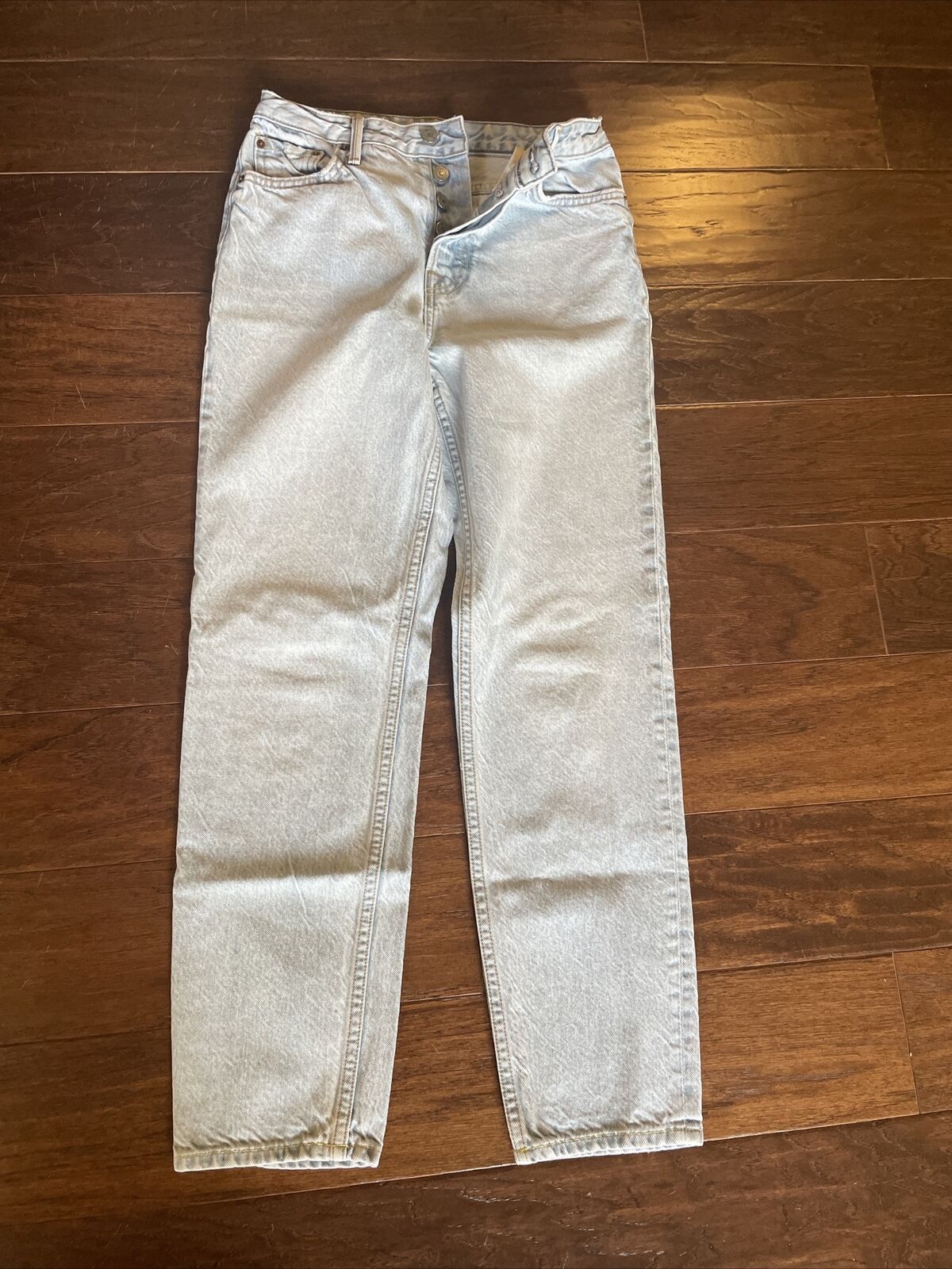GRLFRND GRLFND light wash straight leg denim jeans size 25 Excellent Size 25" / US 0 / IT 36 - 1 Thumbnail