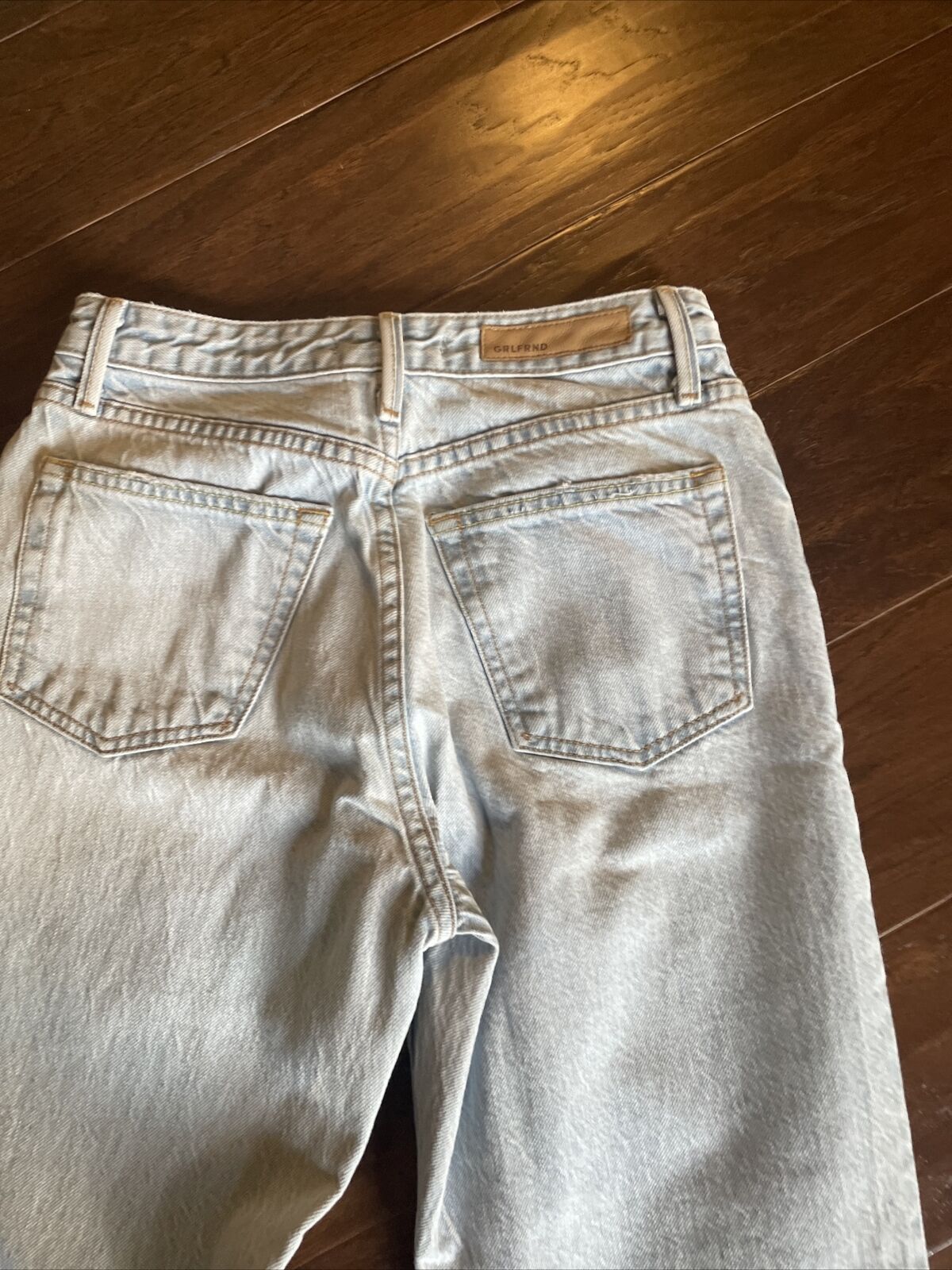 GRLFRND GRLFND light wash straight leg denim jeans size 25 Excellent Size 25" / US 0 / IT 36 - 2 Thumbnail