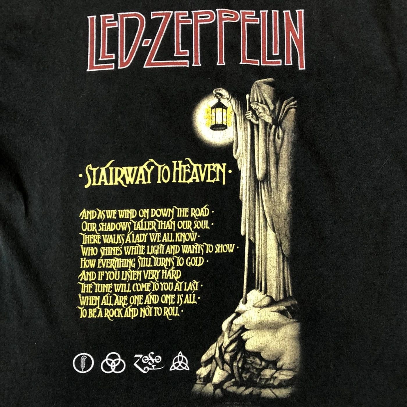 Band Tees Vintage 2003 Led Zeppelin T Shirt Stairway Heaven Band Tee Size US S / EU 44-46 / 1 - 2 Thumbnail