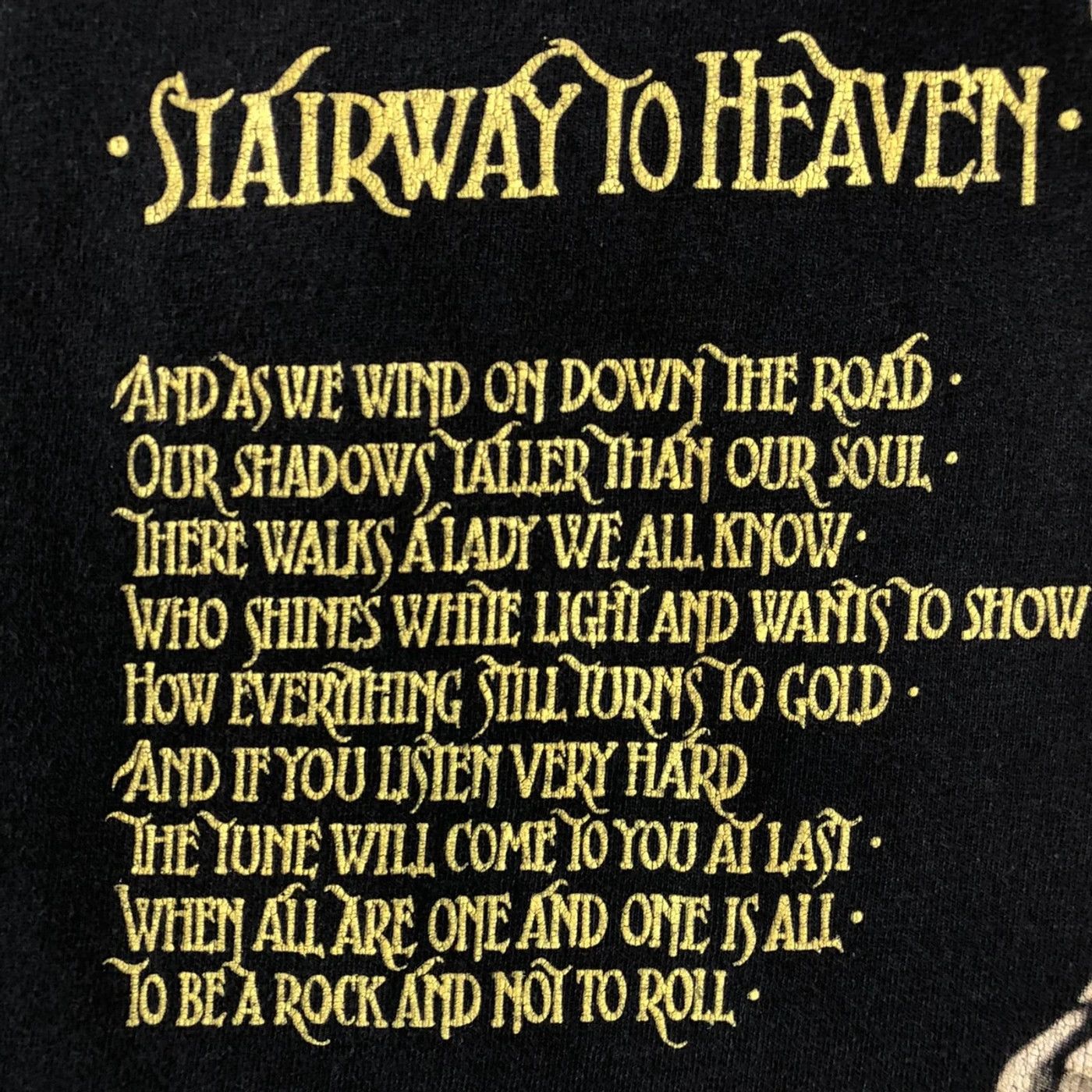 Band Tees Vintage 2003 Led Zeppelin T Shirt Stairway Heaven Band Tee Size US S / EU 44-46 / 1 - 4 Thumbnail