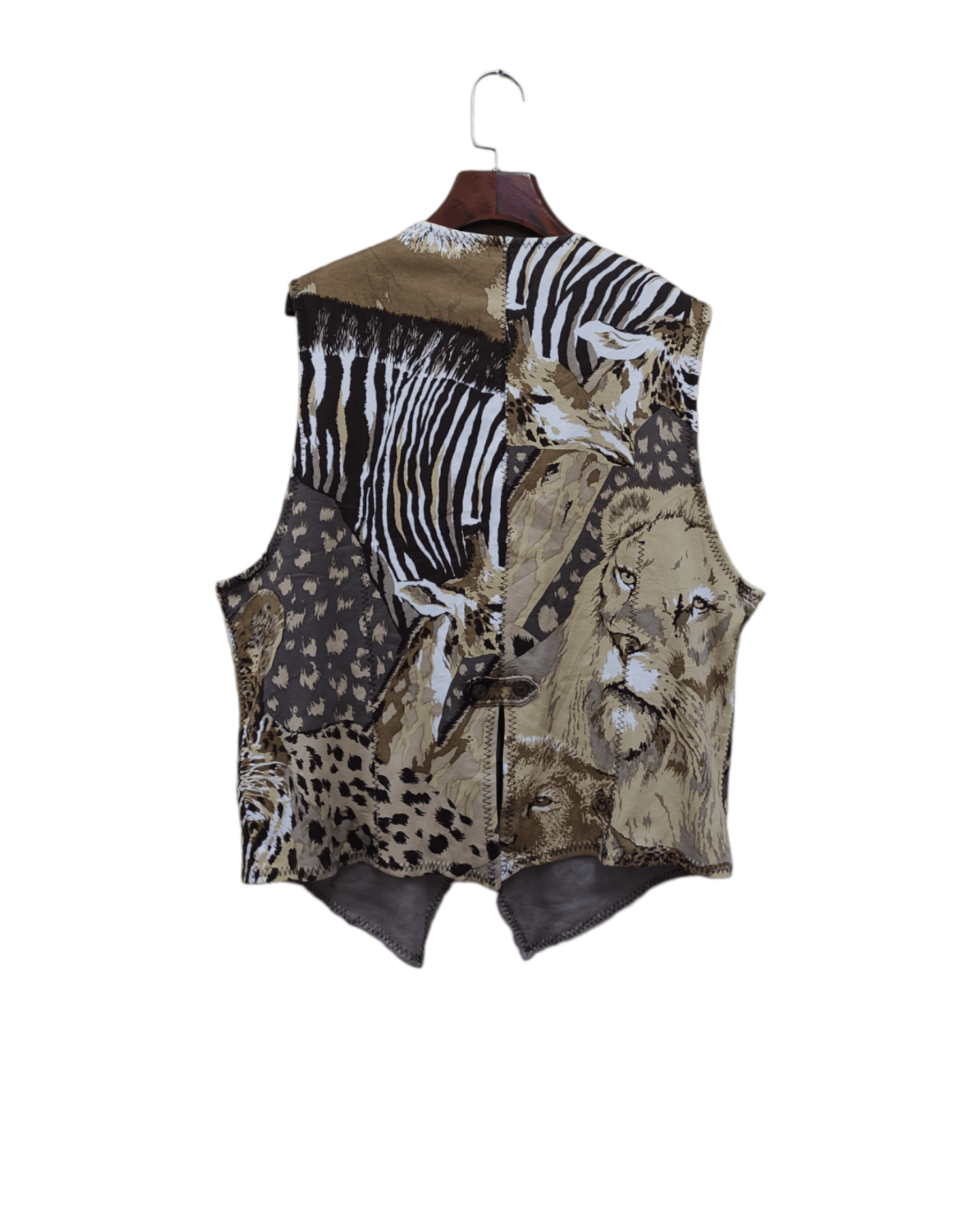 Japanese Brand SAFARI VINTAGE VEST FULLPRINT ANIMAL Size M / US 6-8 / IT 42-44 - 2 Thumbnail