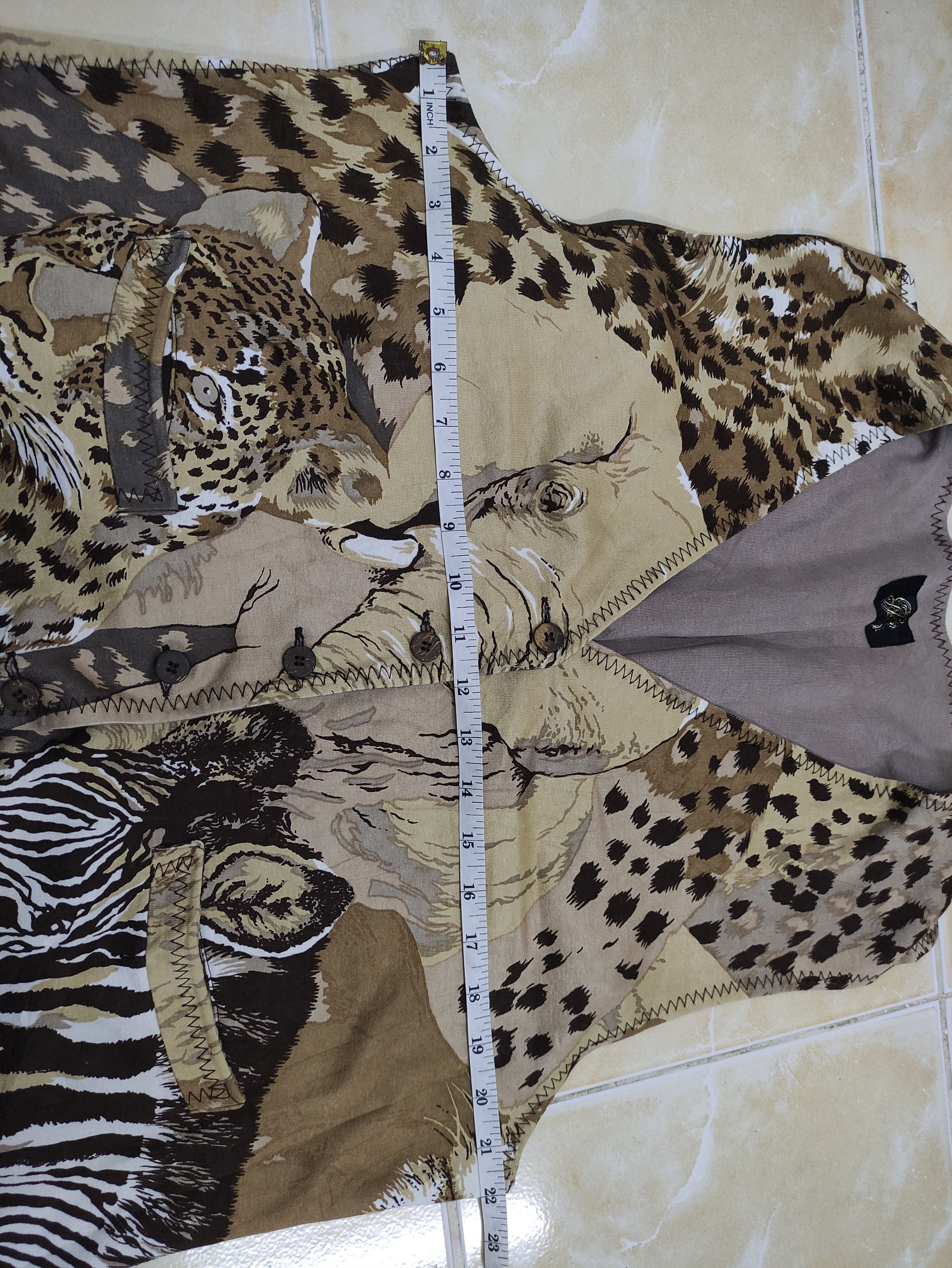 Japanese Brand SAFARI VINTAGE VEST FULLPRINT ANIMAL Size M / US 6-8 / IT 42-44 - 8 Thumbnail