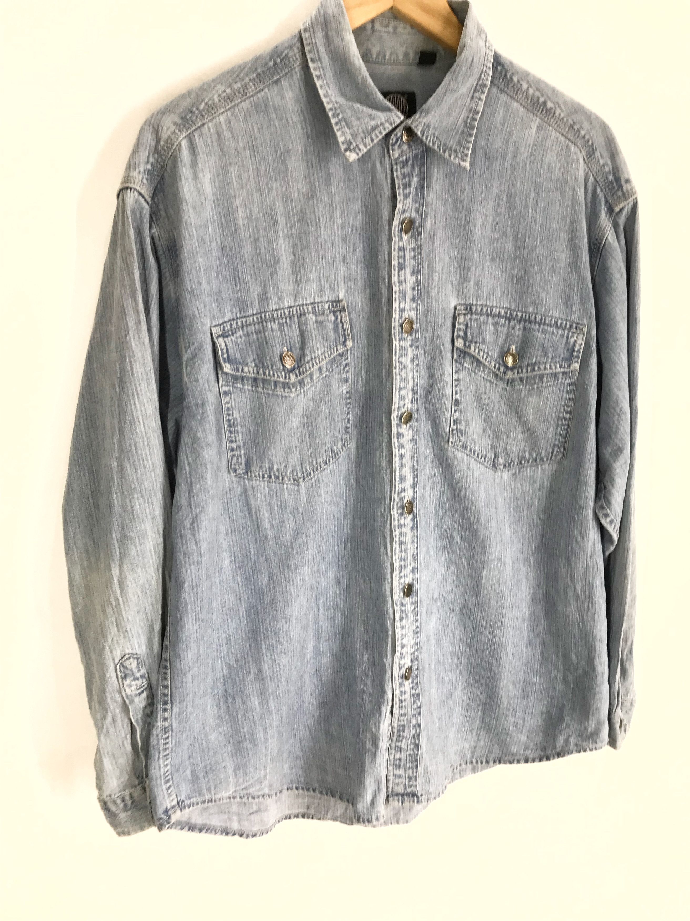 Levi's Vintage Clothing Vintage 90s LEVIS SILVERTAB Denim Shirt Size US XL / EU 56 / 4 - 3 Thumbnail