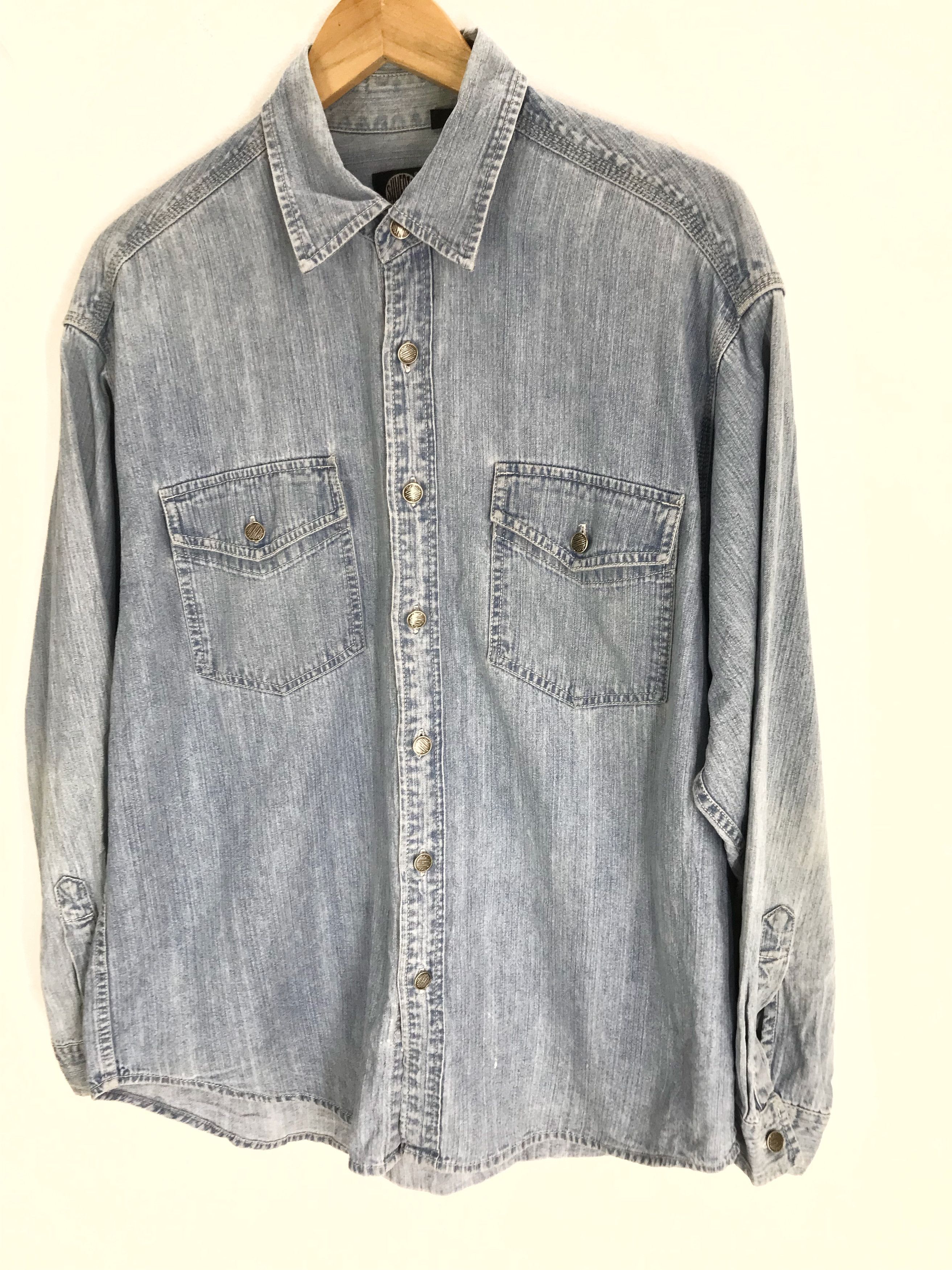 Levi's Vintage Clothing Vintage 90s LEVIS SILVERTAB Denim Shirt Size US XL / EU 56 / 4 - 2 Thumbnail