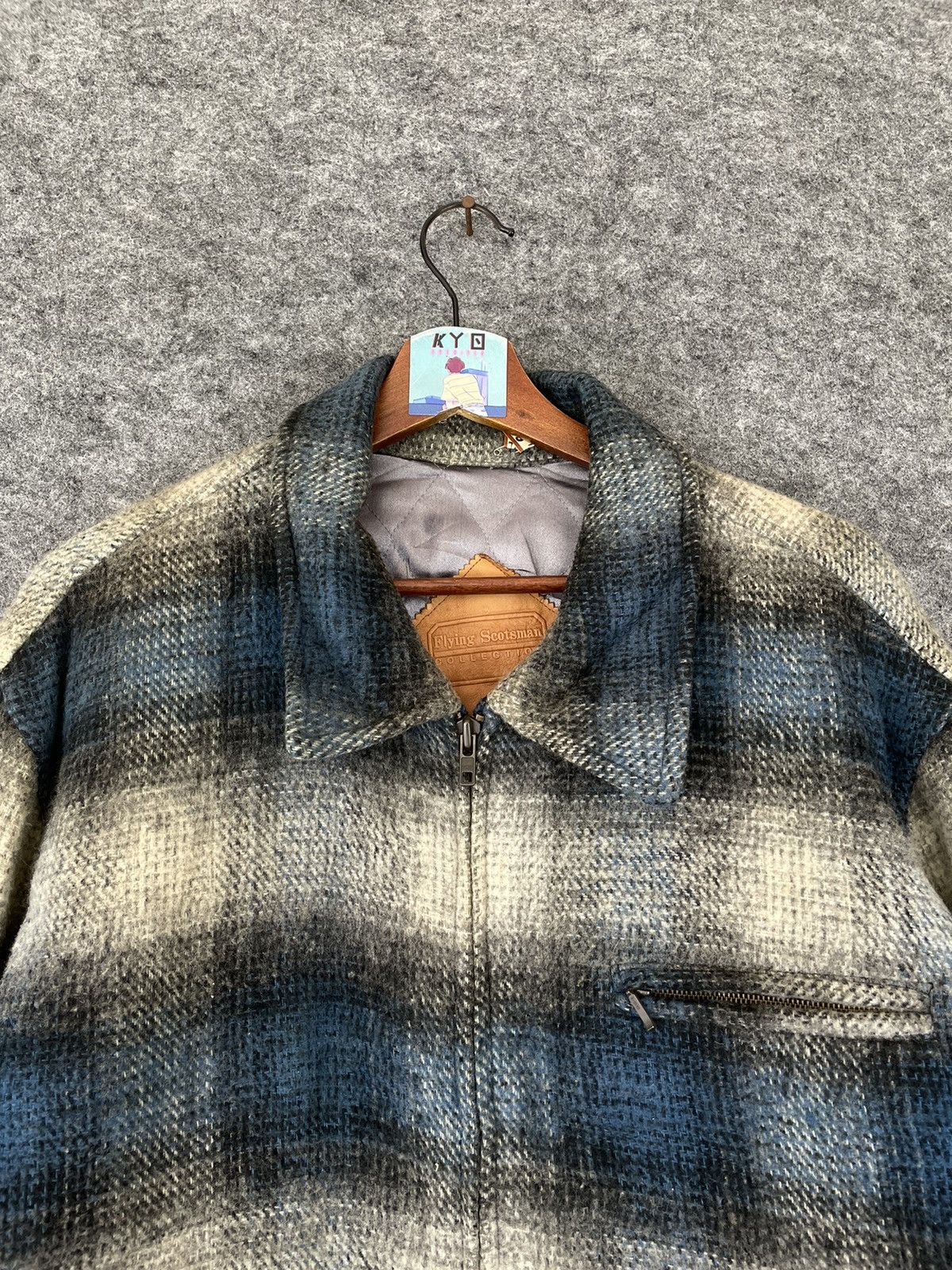Japanese Brand × Vintage VINTAGE FLYING SCOTSMAN TARTAN JACKET Size US L / EU 52-54 / 3 - 2 Thumbnail