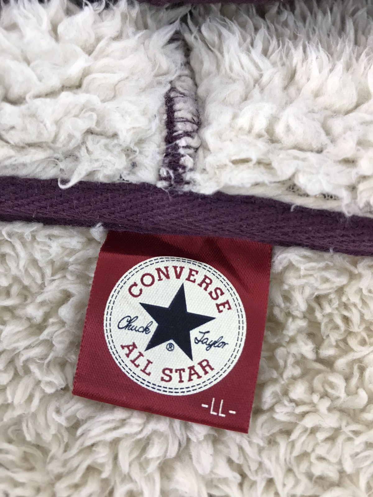 Converse × Vintage Vintage Sweater Hoodie Converse All Star Zipper Style Size US L / EU 52-54 / 3 - 7 Thumbnail