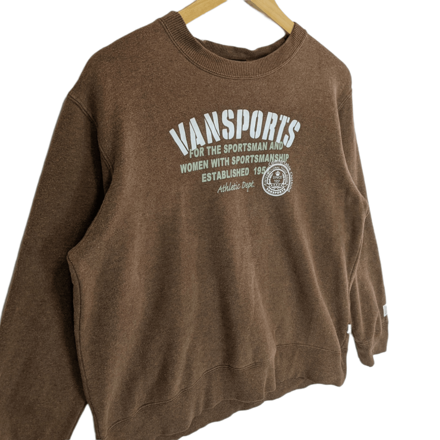 Japanese Brand × Van VANSPORTS Big Spell Out Jumper Sweatshirt Size L / US 10 / IT 46 - 3 Thumbnail