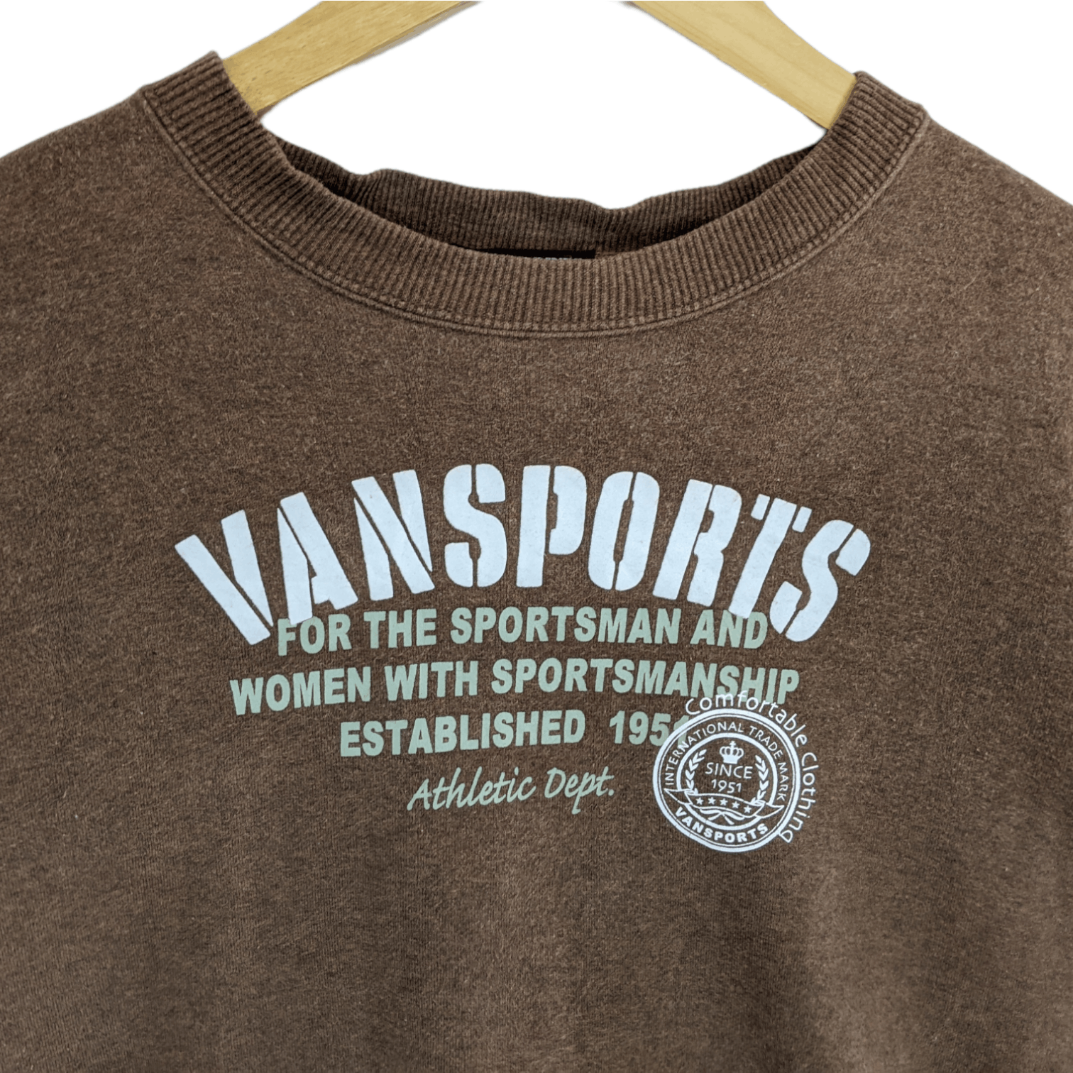Japanese Brand × Van VANSPORTS Big Spell Out Jumper Sweatshirt Size L / US 10 / IT 46 - 4 Thumbnail
