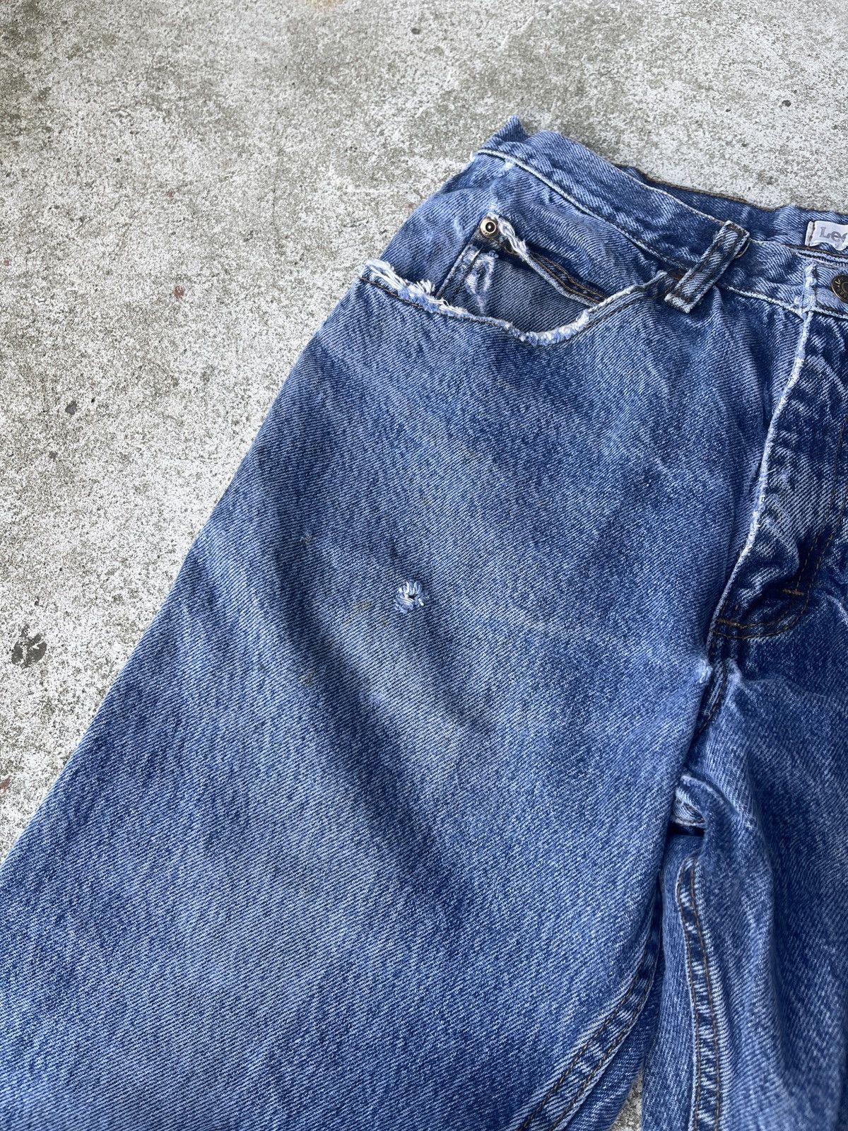 Vintage Vintage Lee Mud Wash Faded Denim Jeans Size US 30 / EU 46 - 7 Thumbnail