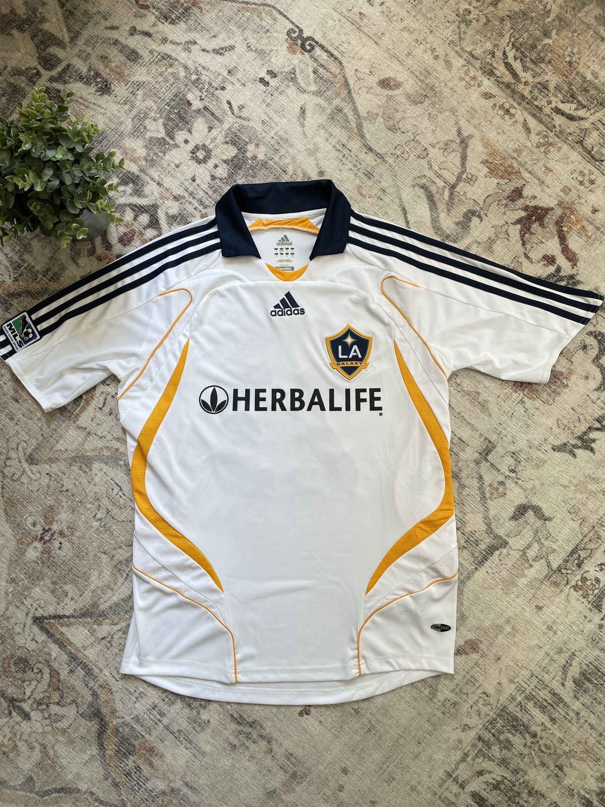 Vintage Adidas David Beckham Los Angeles Galaxy MLS Soccer Jersey