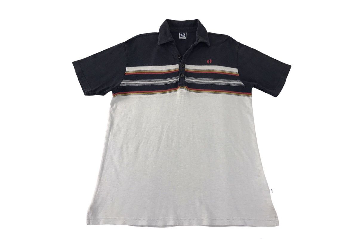 Hang Ten × Vintage Hang Ten Striped Two Tones Colour Tee Size US M / EU 48-50 / 2 - 1 Thumbnail
