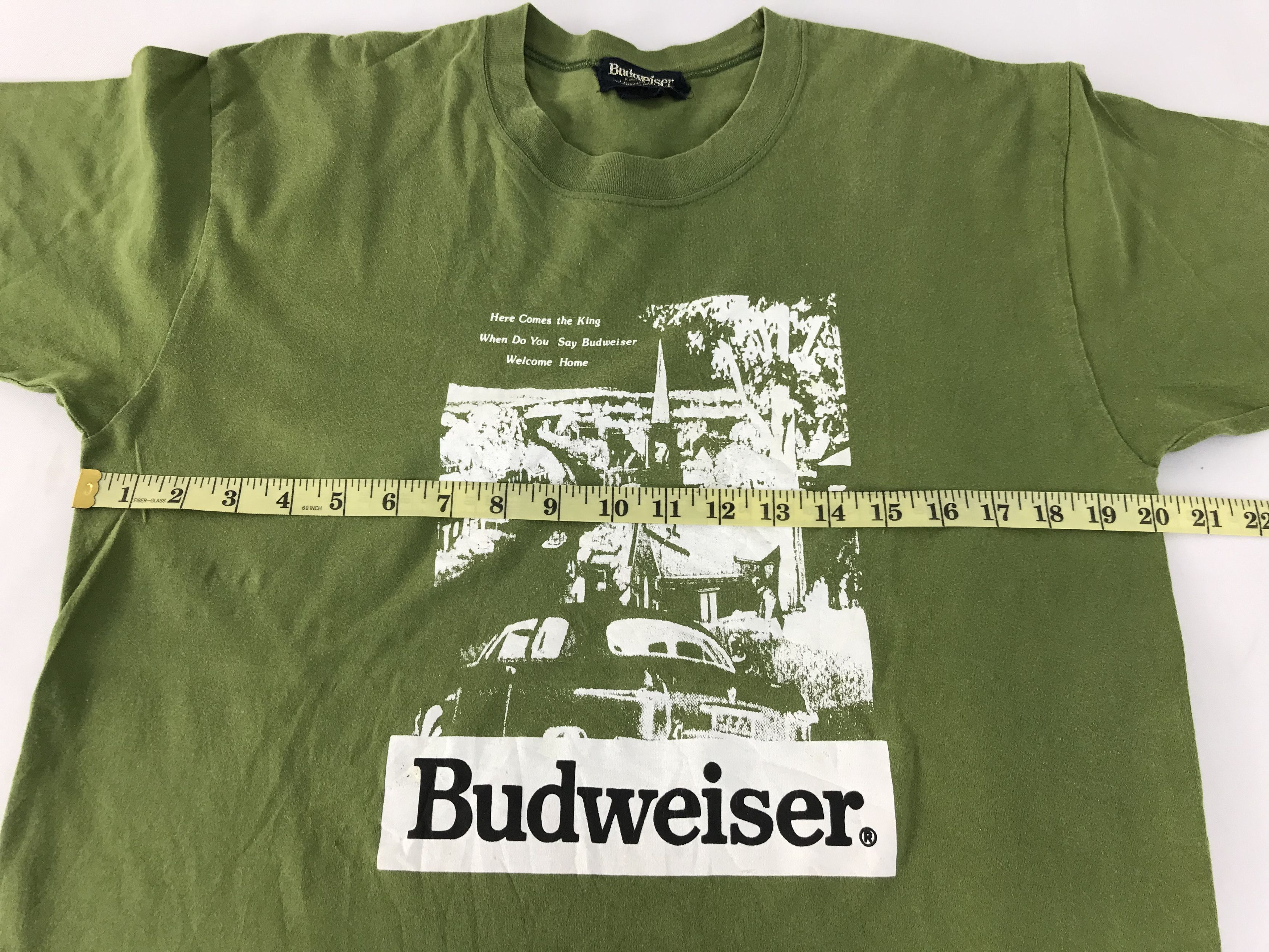 Budweiser × Vintage 90s Budweiser King Of Beer Spell Out Tee Box Printed Size US M / EU 48-50 / 2 - 8 Thumbnail