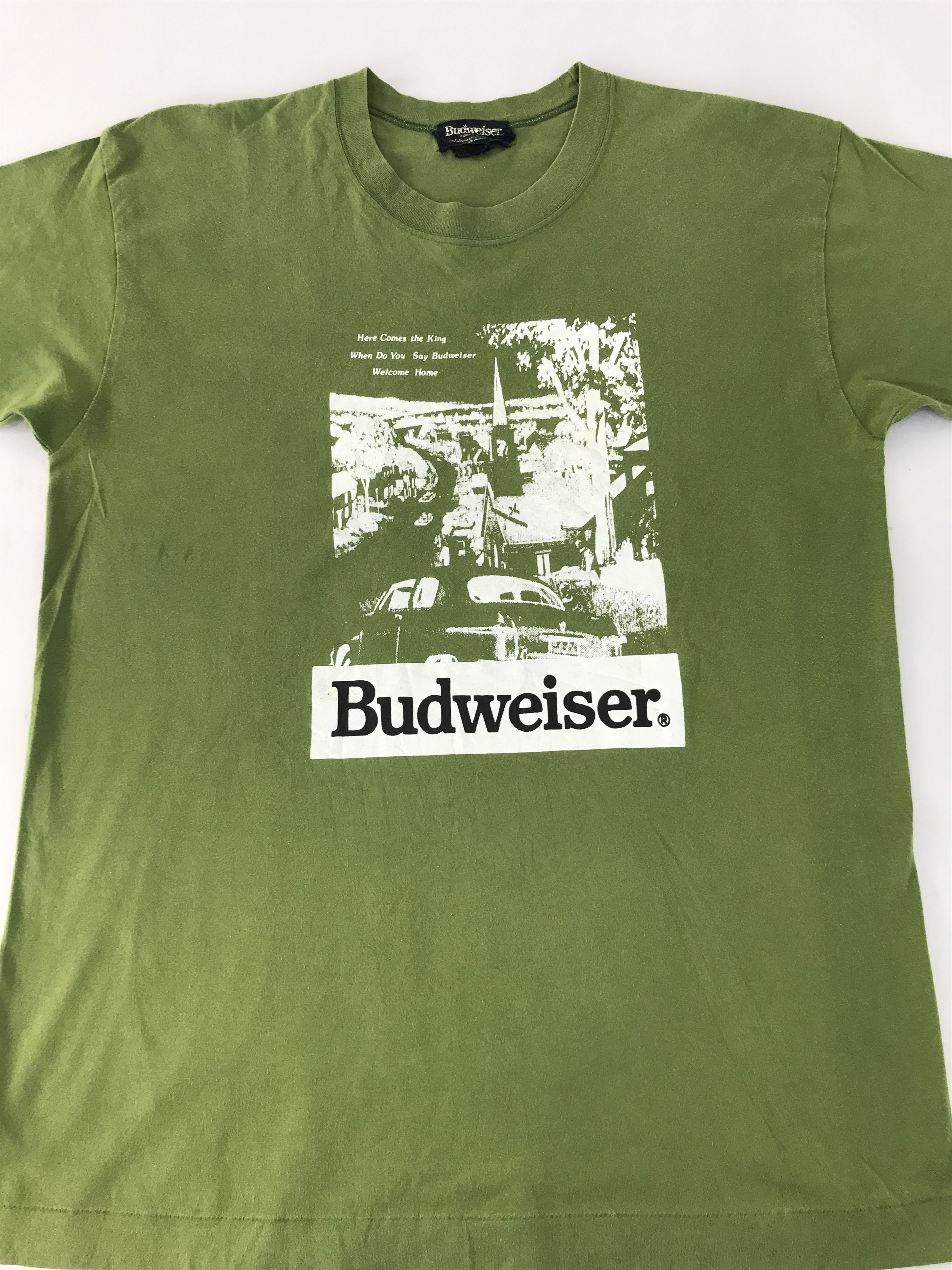 Budweiser × Vintage 90s Budweiser King Of Beer Spell Out Tee Box Printed Size US M / EU 48-50 / 2 - 3 Thumbnail