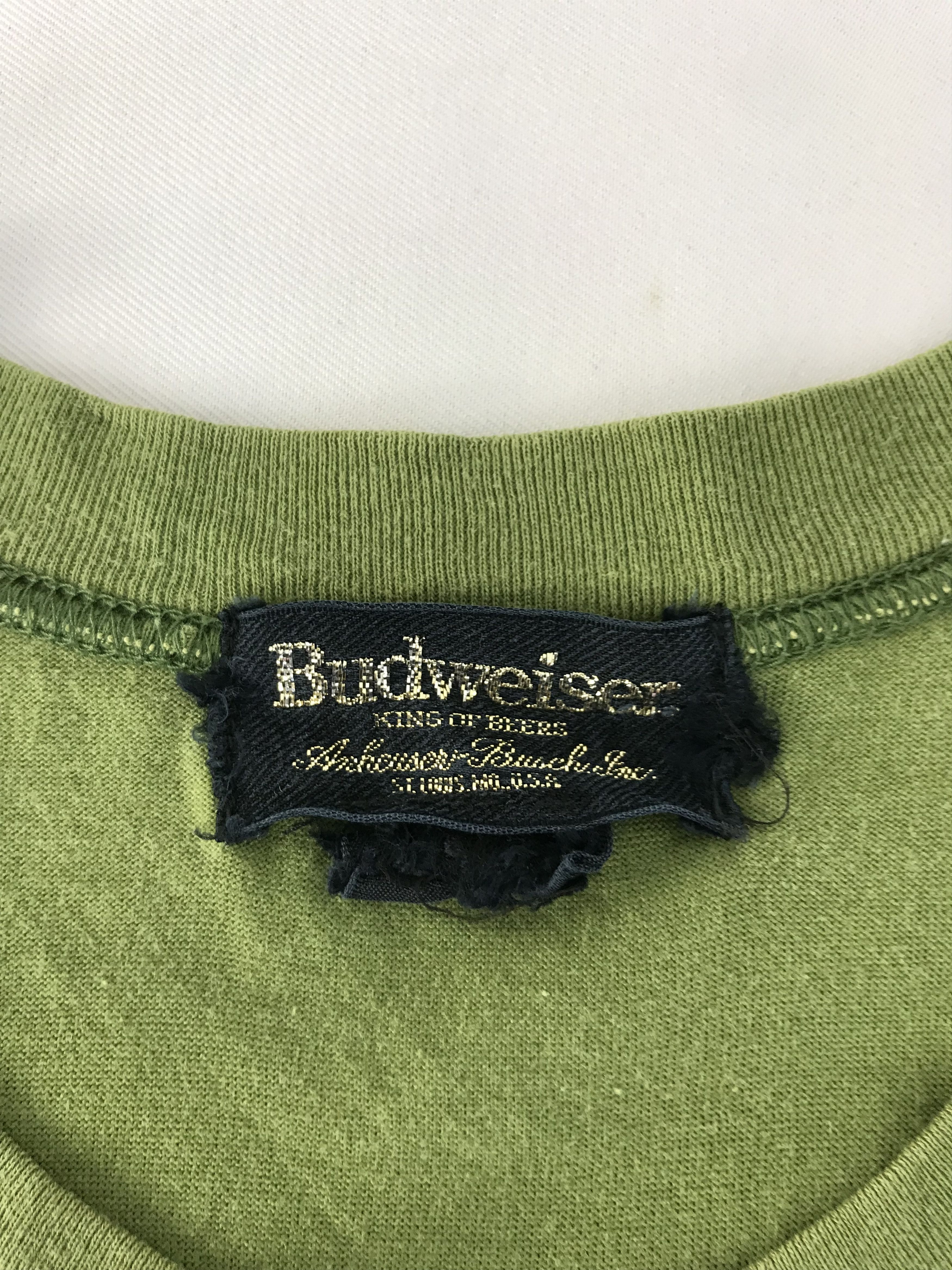 Budweiser × Vintage 90s Budweiser King Of Beer Spell Out Tee Box Printed Size US M / EU 48-50 / 2 - 5 Thumbnail