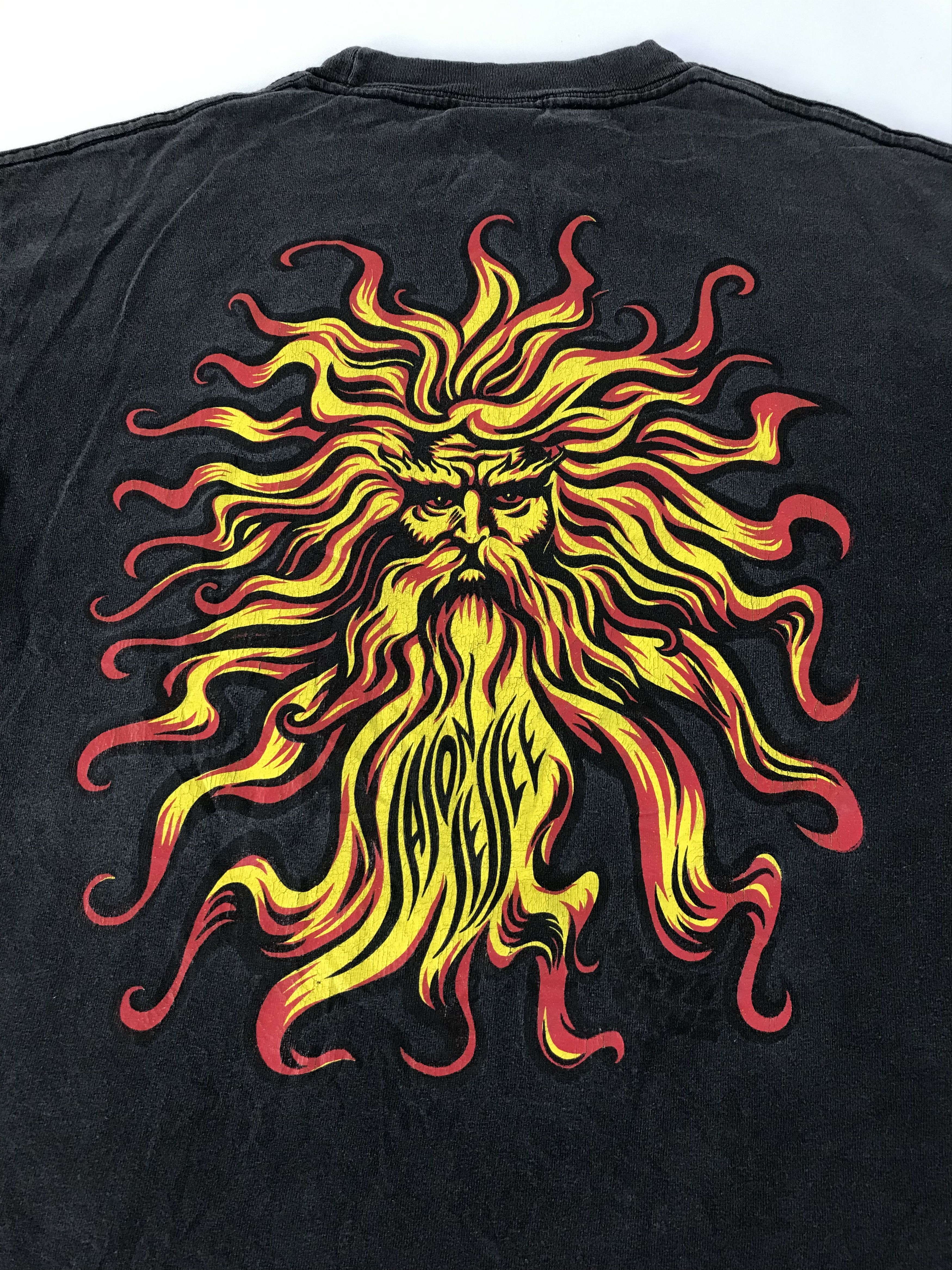 Santa Cruz Skateboards × Vintage NHS Inc Santa Cruz Solar Deity Skate Board Brand Tee Size US M / EU 48-50 / 2 - 3 Thumbnail