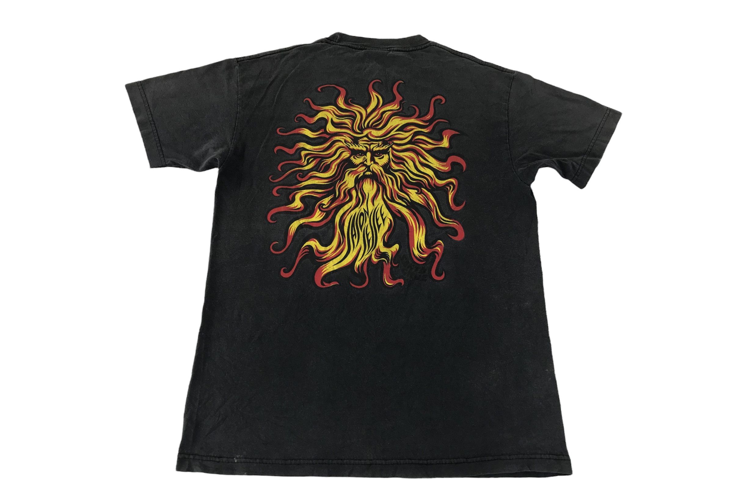 Santa Cruz Skateboards × Vintage NHS Inc Santa Cruz Solar Deity Skate Board Brand Tee Size US M / EU 48-50 / 2 - 1 Thumbnail
