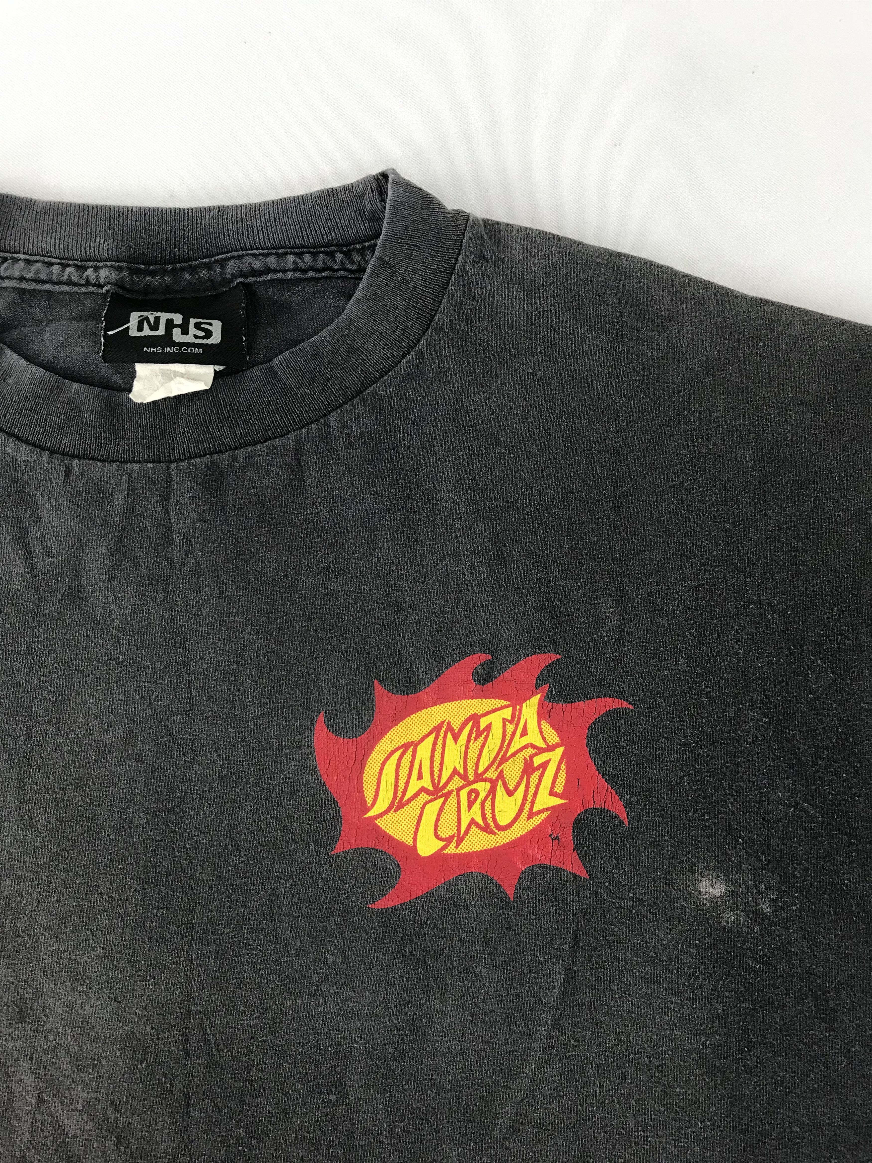 Santa Cruz Skateboards × Vintage NHS Inc Santa Cruz Solar Deity Skate Board Brand Tee Size US M / EU 48-50 / 2 - 4 Thumbnail