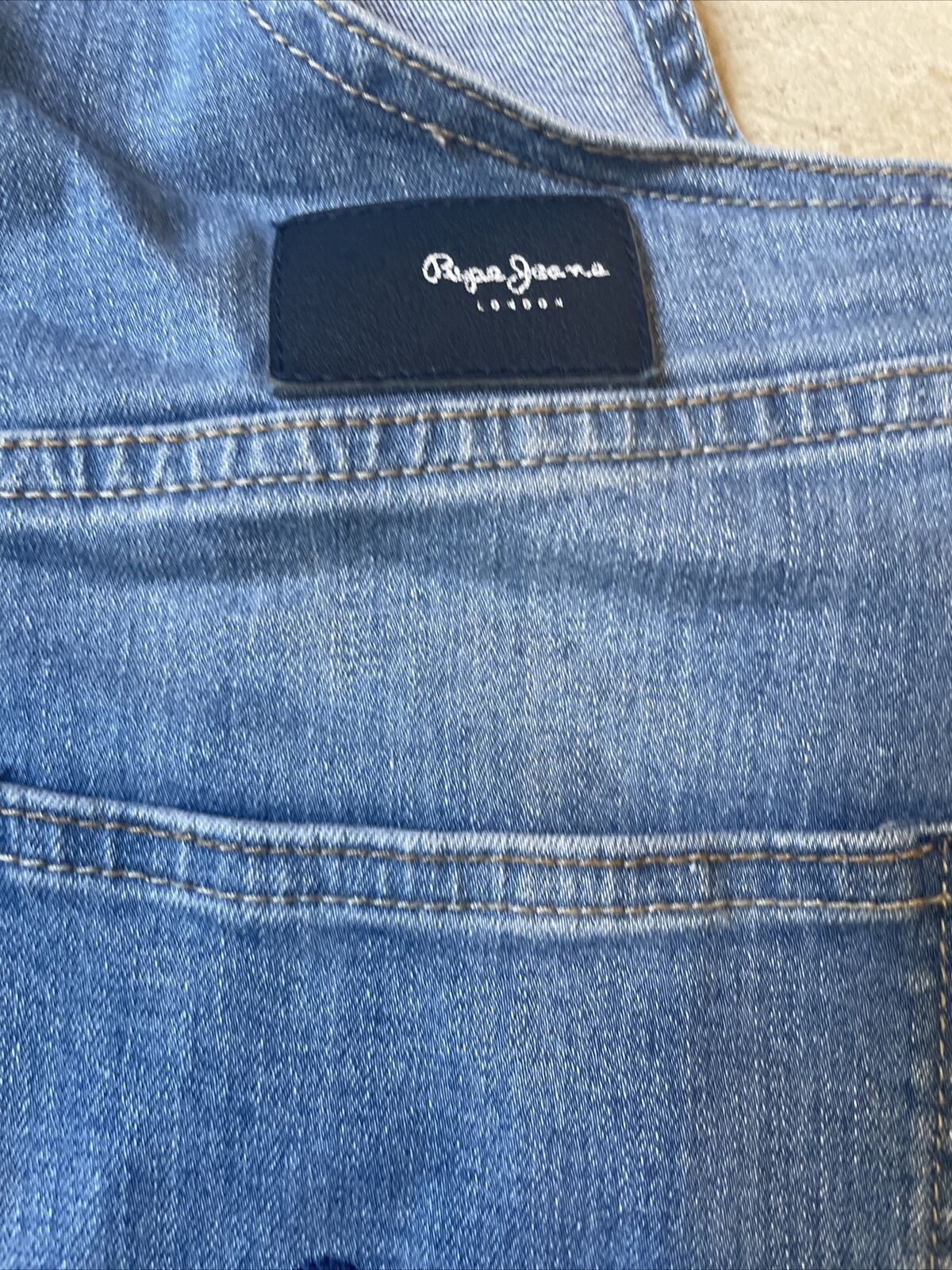 Pepe Jeans Pepe Jeans London workwear Summer overall denim shorts Size 25" / US 0 / IT 36 - 7 Thumbnail