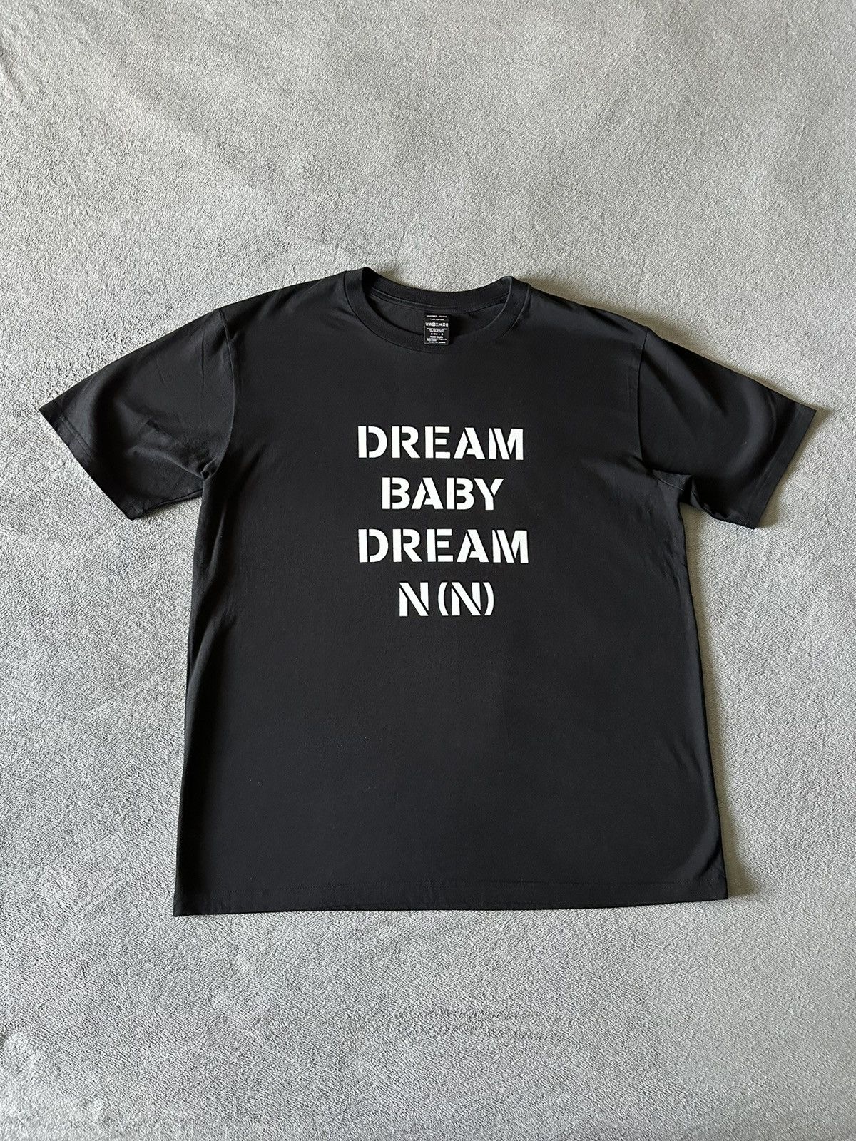 Image of Number N Ine Number (N)Ine - Dream Baby Dream T-Shirt in Black, Men's (Size 2XL)