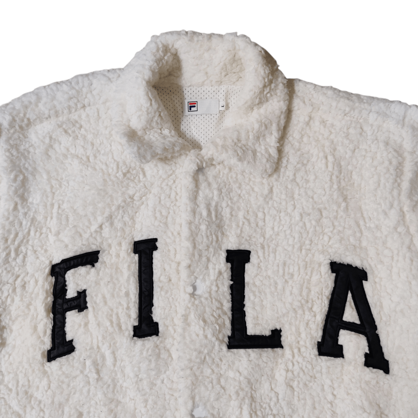 Fila Vintage Fila Jacket Sherpa Spell Out Size US L / EU 52-54 / 3 - 2 Thumbnail
