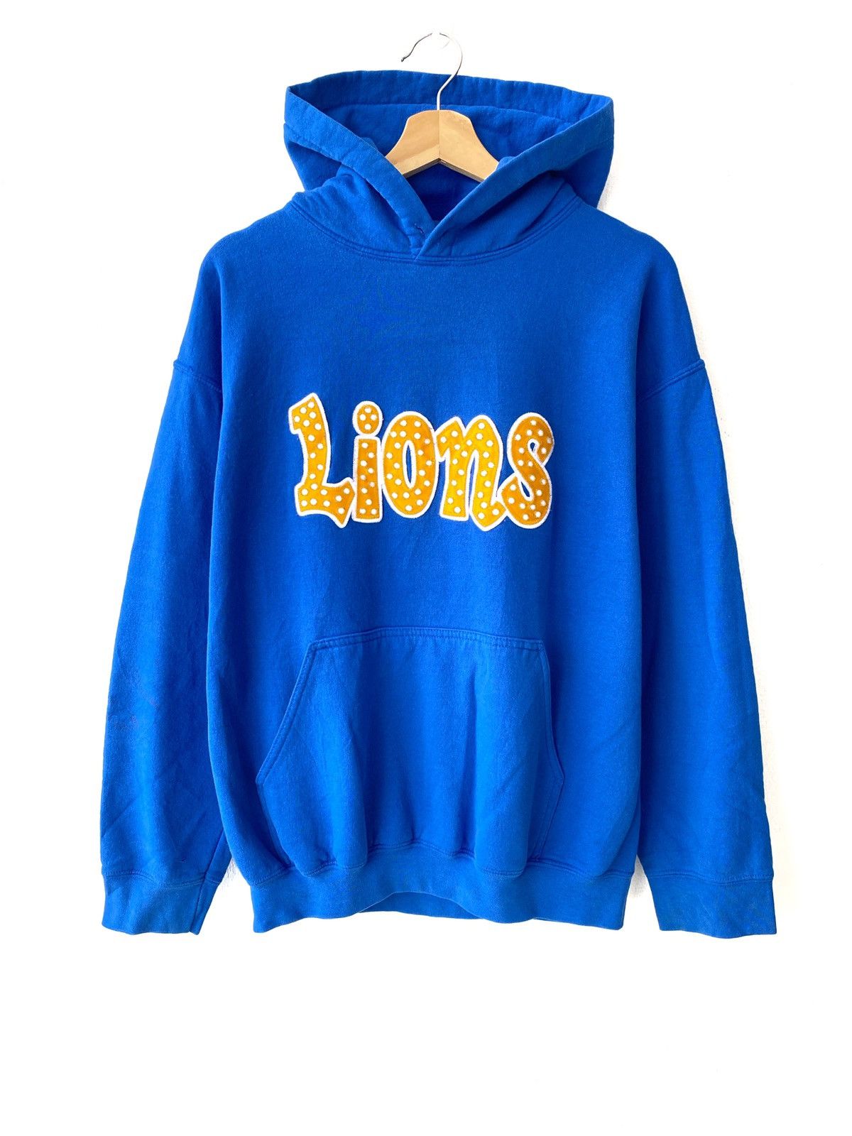 Vintage Vintage Lions Embroidered Spellout Logo Pullover Hoodies Size US M / EU 48-50 / 2 - 1 Thumbnail
