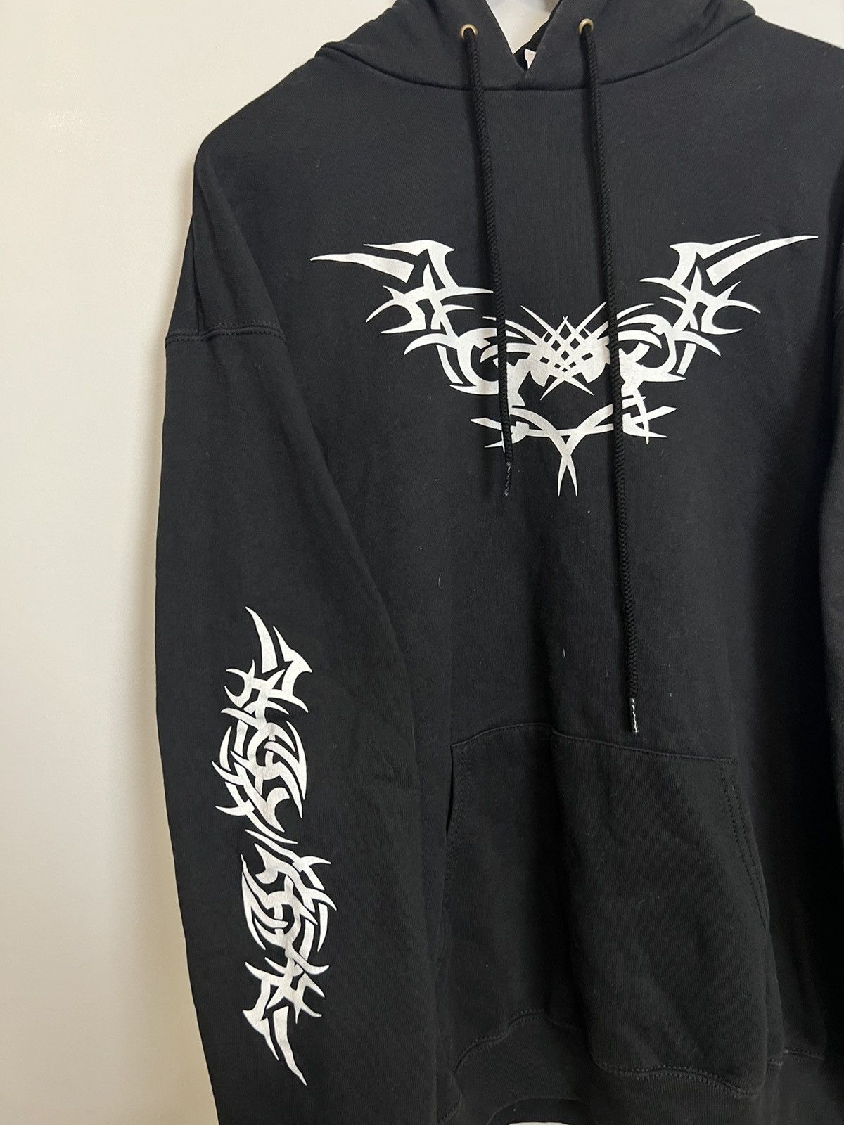 Tribal Streetwear Vintage Y2k 00s Tribal Rave XXL Black Rock Metal Hoodie Size US XXL / EU 58 / 5 - 3 Thumbnail