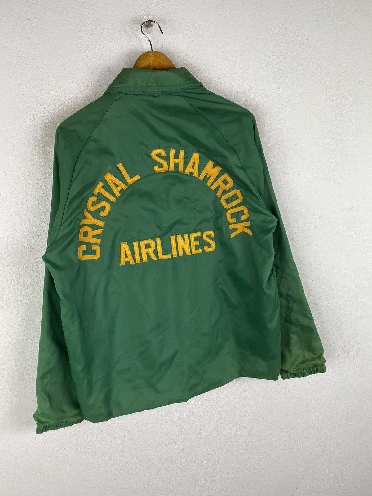 Vintage 🔥SALE🔥VINTAGE CRYSTAL SHAMROCK AIRLINE COACH JACKET Size US M / EU 48-50 / 2 - 3 Thumbnail