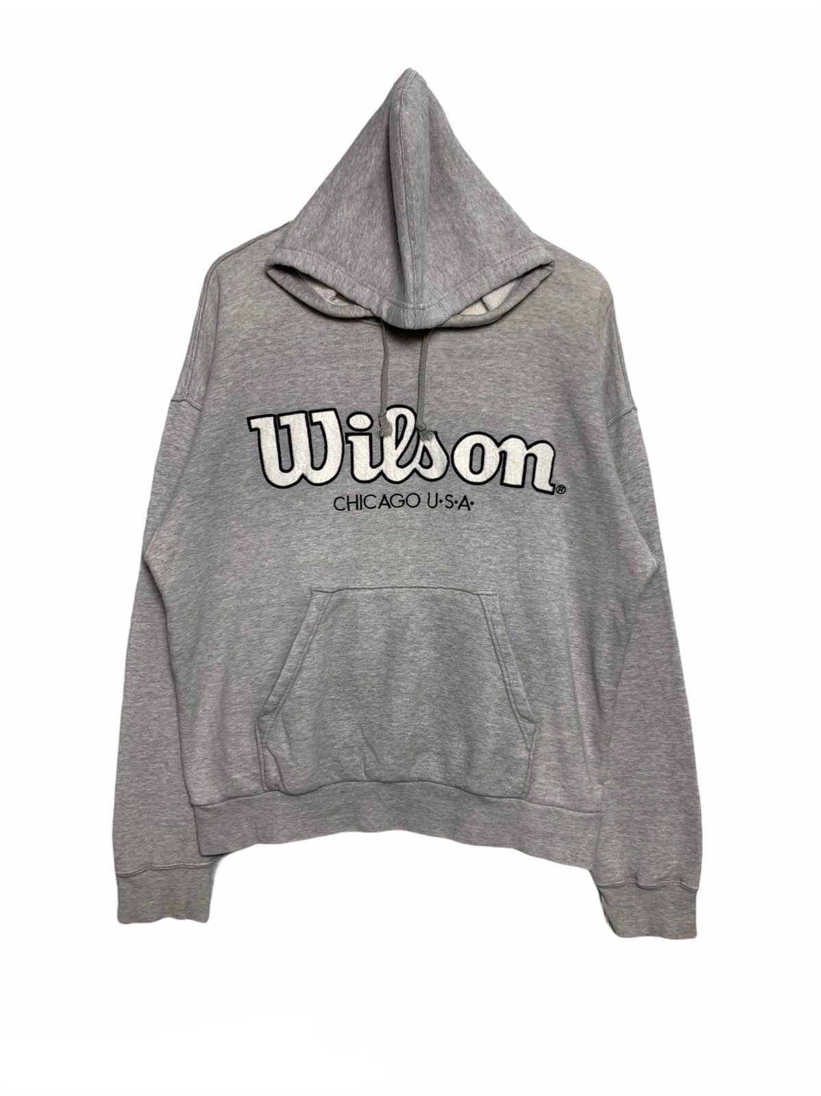 Vintage Wilson Chicago Usa Embroidered Pullover Hoodies