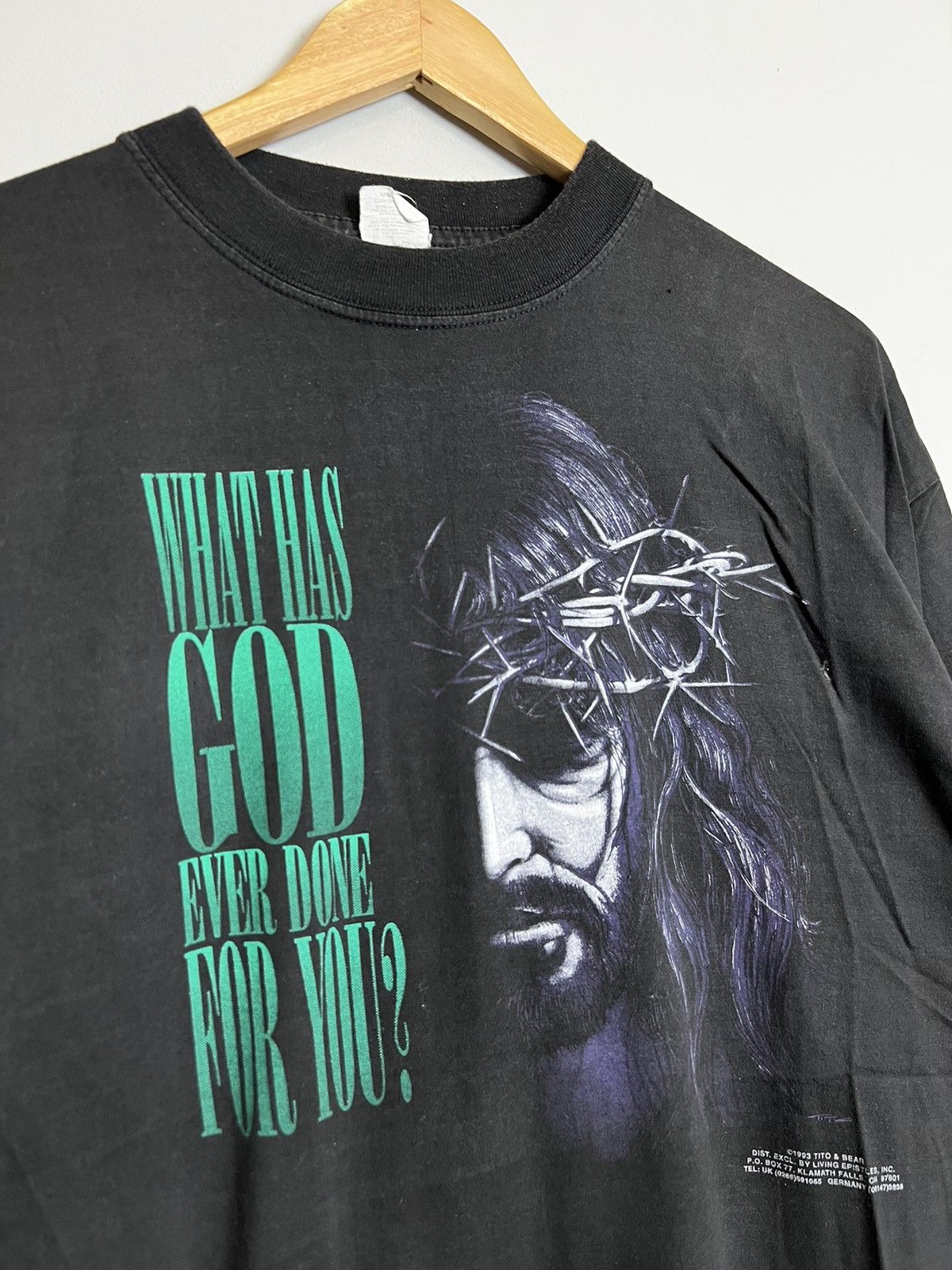 Vintage Vintage 1993 Living Epistles What Has God Done Jesus Tee Size US XL / EU 56 / 4 - 3 Thumbnail