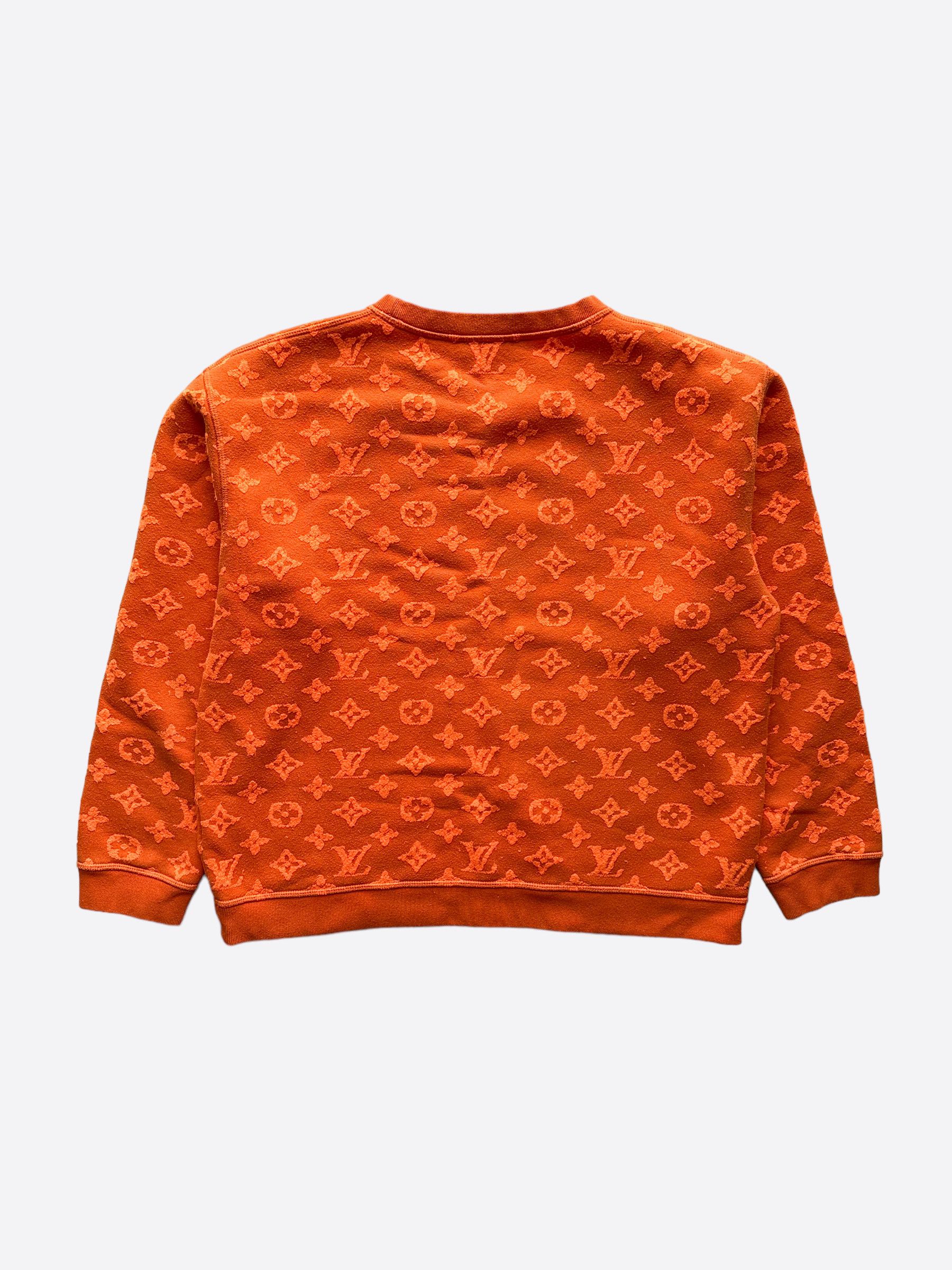 Louis vuitton orange sweater sale