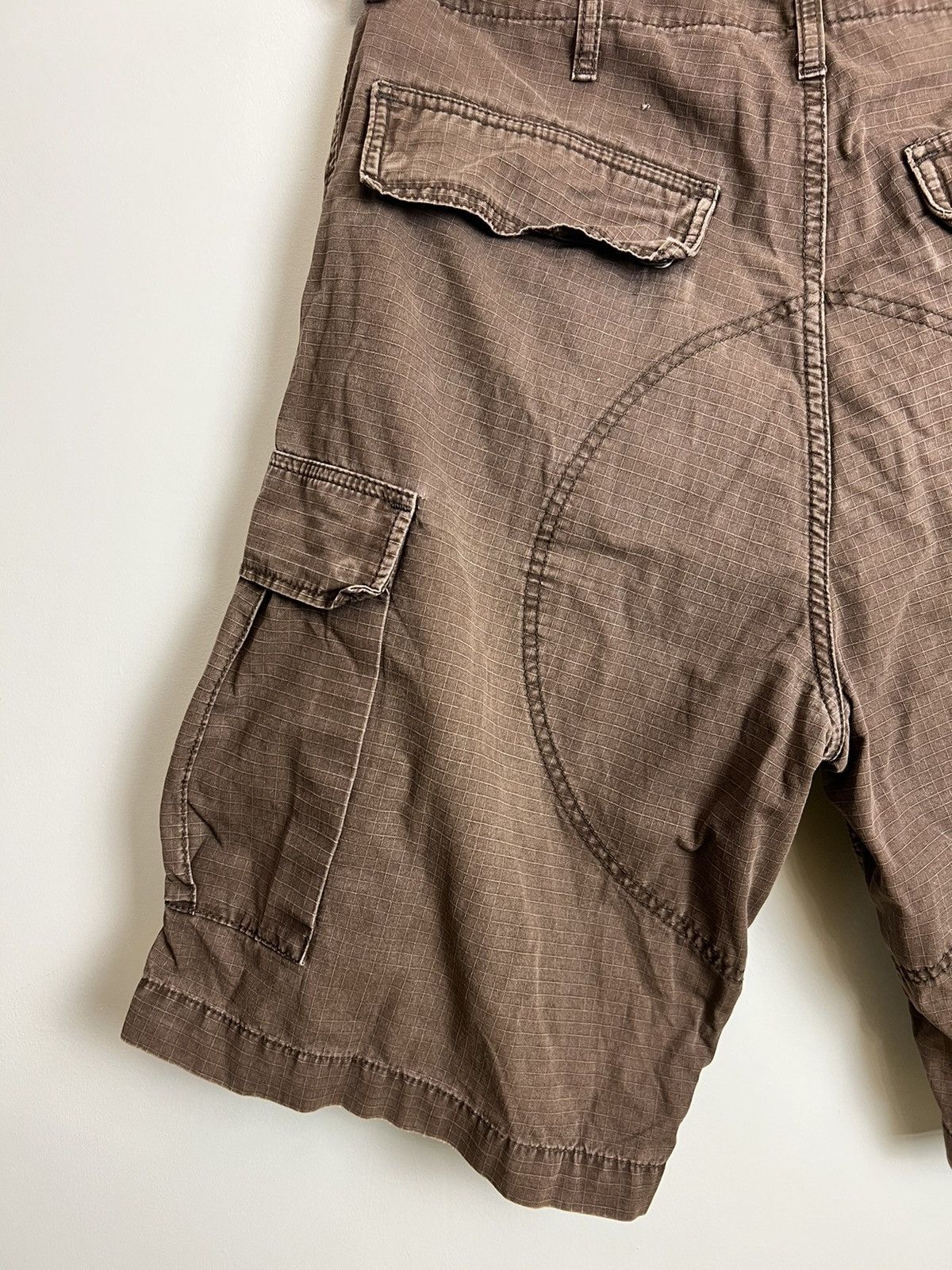 Carhartt × Carhartt Wip × Vintage Vintage Carhartt Aviation Bermuda Cargo Shorts Faded Washed Size US 32 / EU 48 - 5 Thumbnail