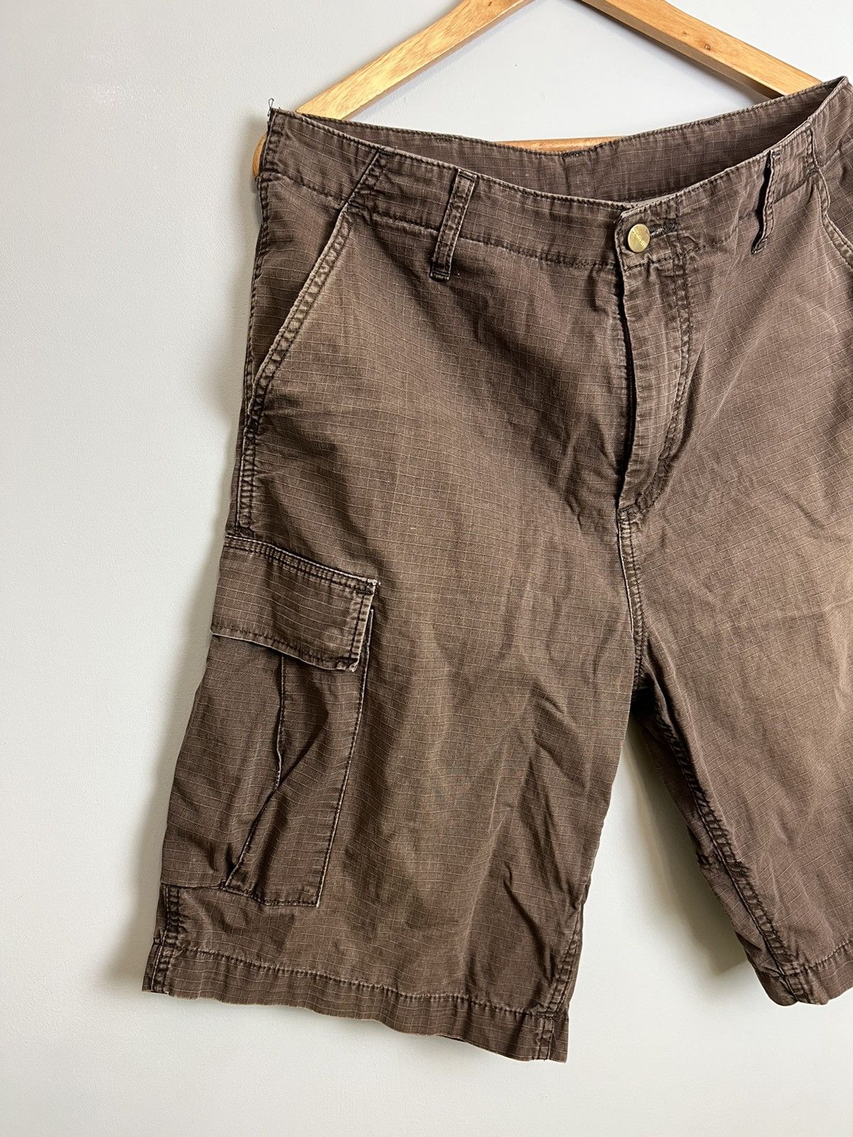 Carhartt × Carhartt Wip × Vintage Vintage Carhartt Aviation Bermuda Cargo Shorts Faded Washed Size US 32 / EU 48 - 6 Thumbnail