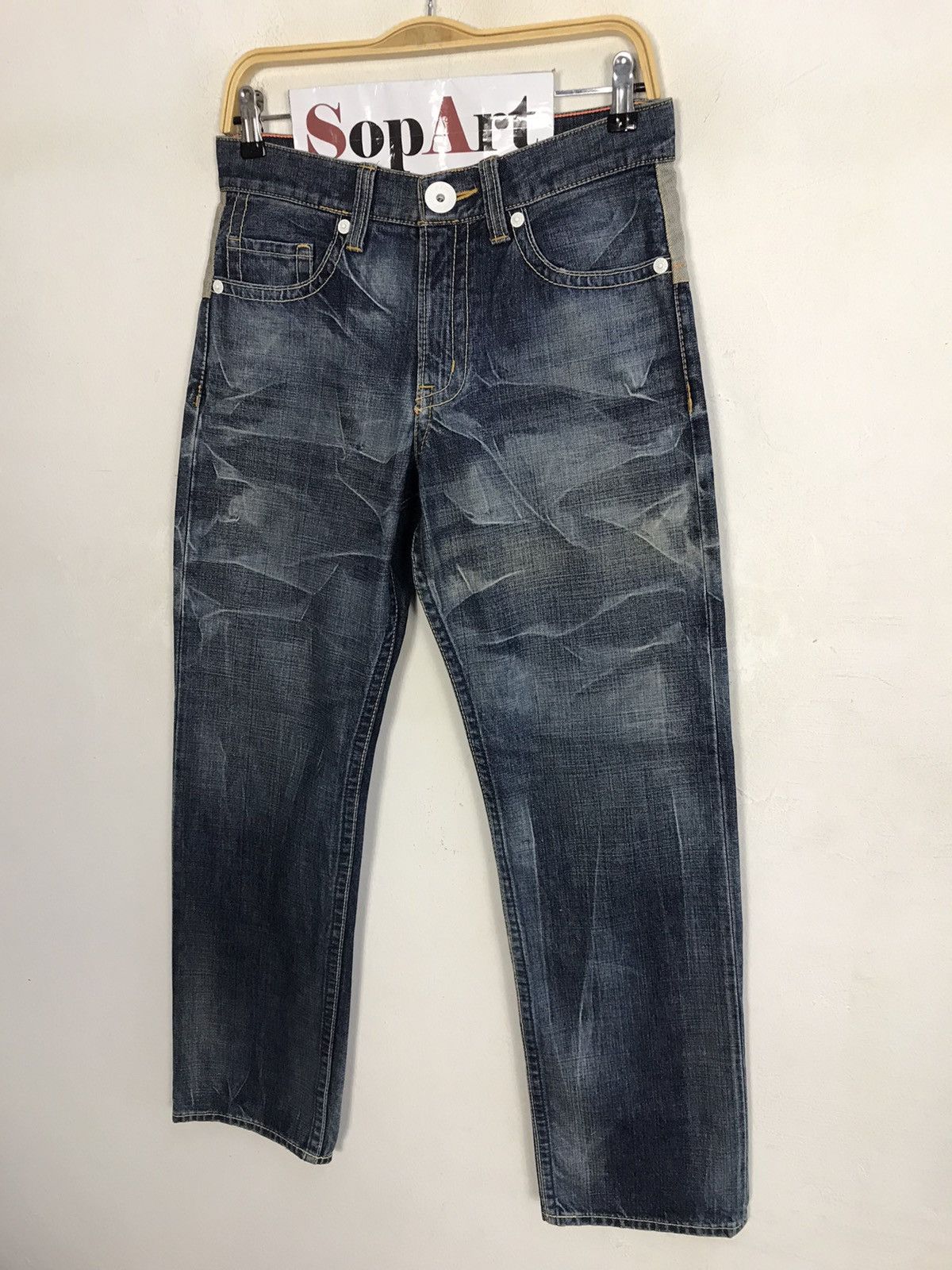 Japanese Brand × Vintage Vintage Co&Lu 56 Denim Est 1998 Fashion Design Size US 30 / EU 46 - 4 Thumbnail