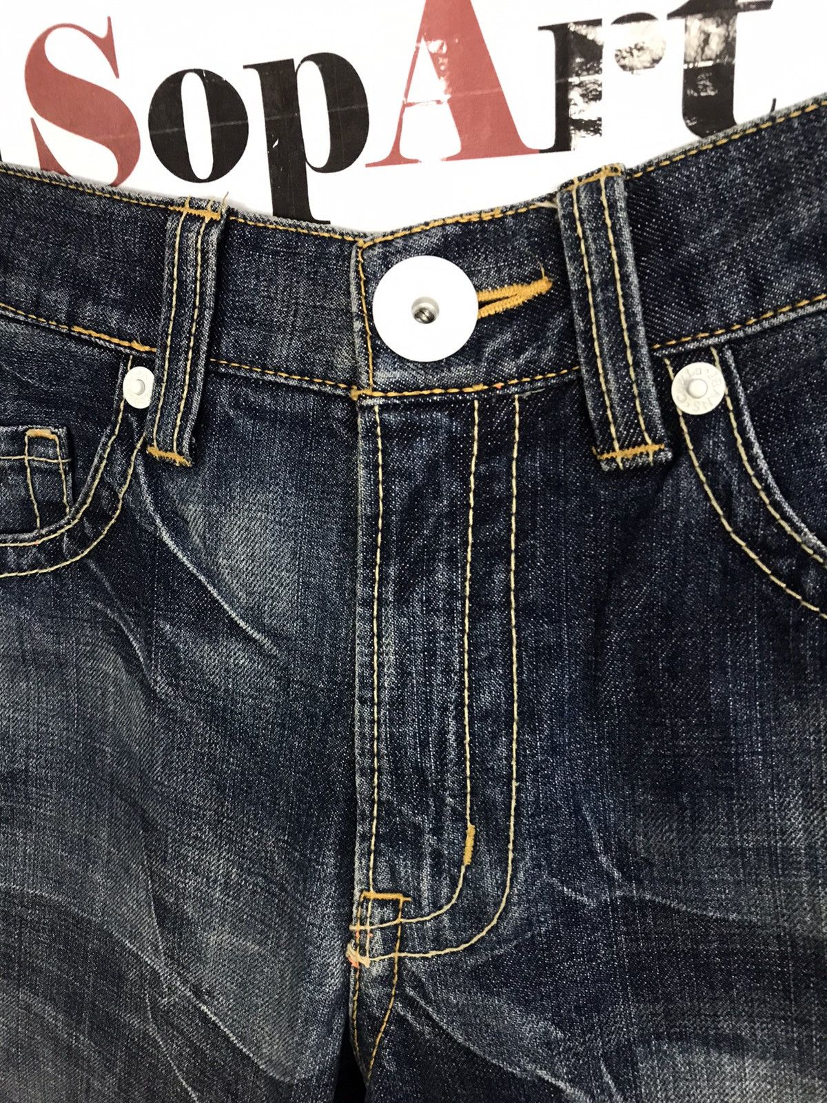 Japanese Brand × Vintage Vintage Co&Lu 56 Denim Est 1998 Fashion Design Size US 30 / EU 46 - 6 Thumbnail
