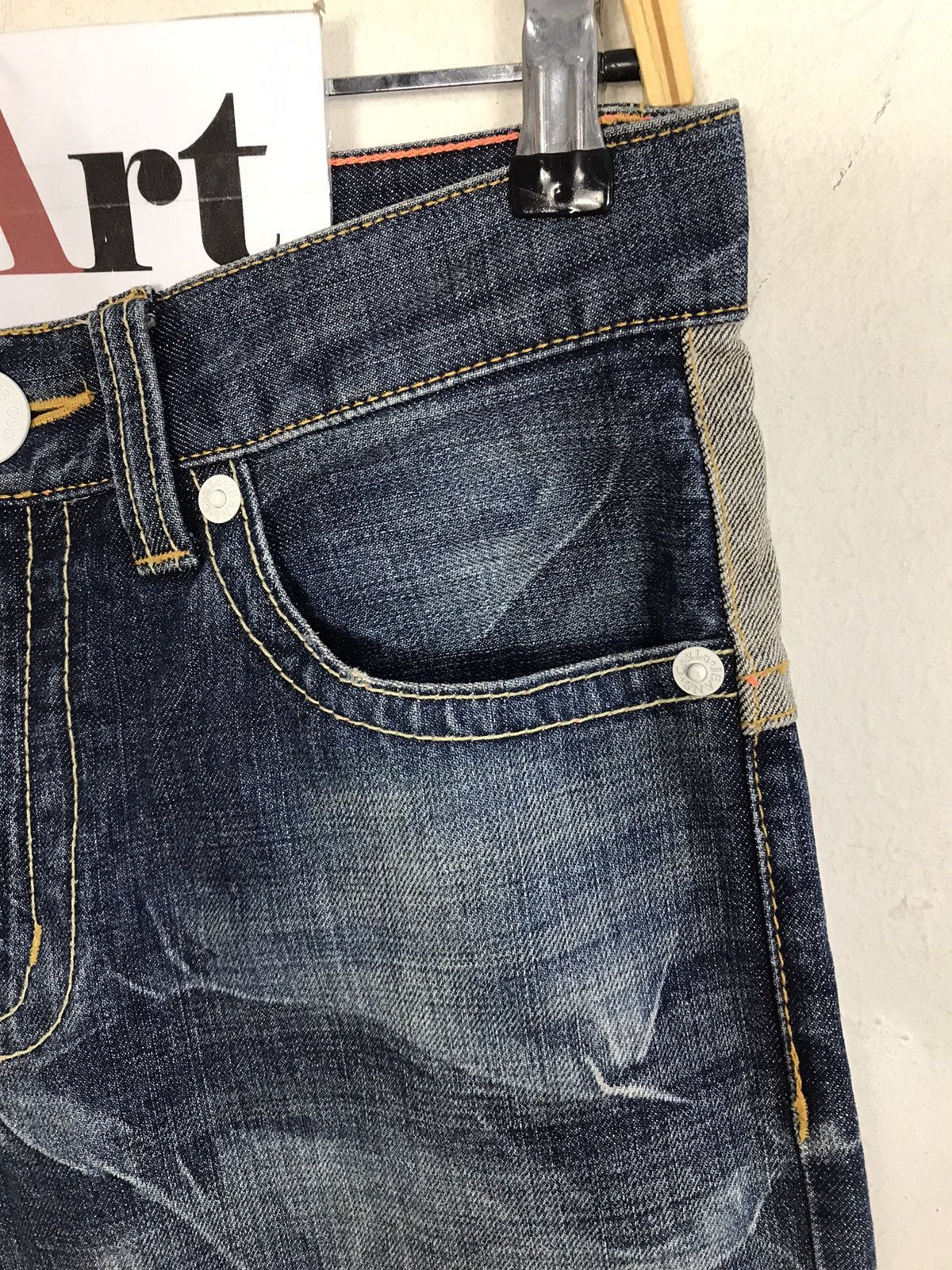 Japanese Brand × Vintage Vintage Co&Lu 56 Denim Est 1998 Fashion Design Size US 30 / EU 46 - 5 Thumbnail