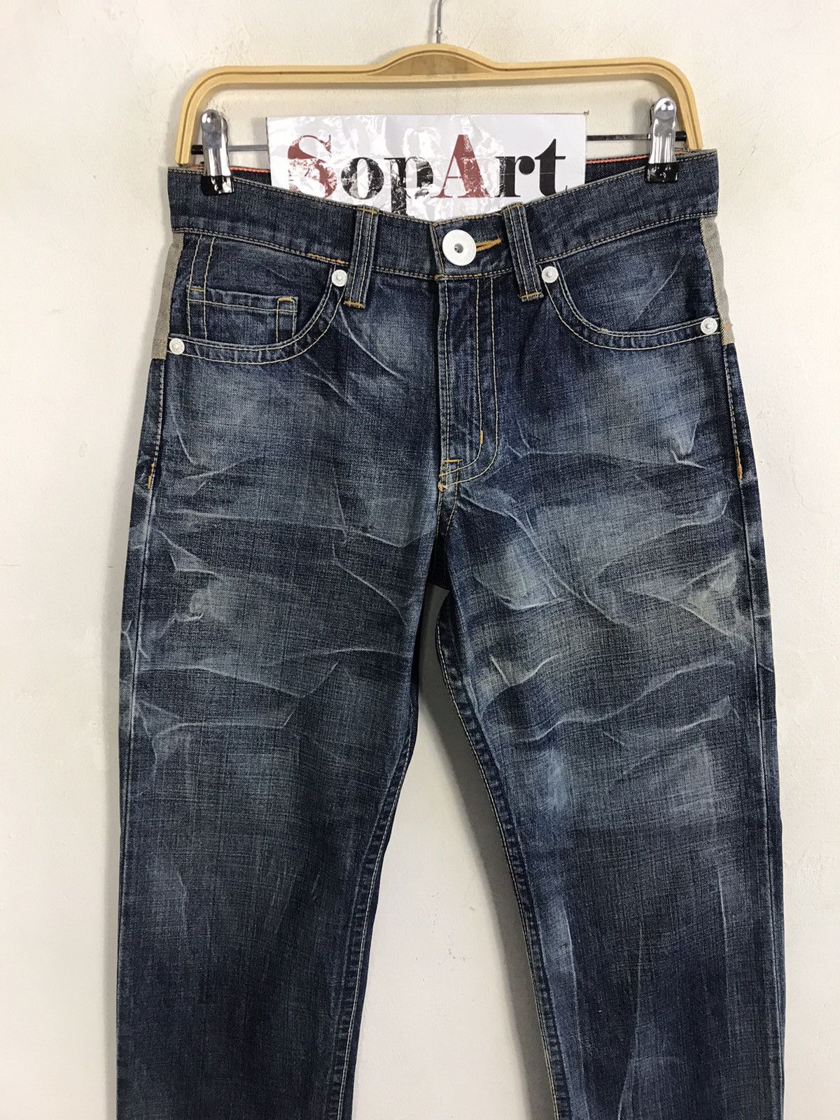 Japanese Brand × Vintage Vintage Co&Lu 56 Denim Est 1998 Fashion Design Size US 30 / EU 46 - 3 Thumbnail